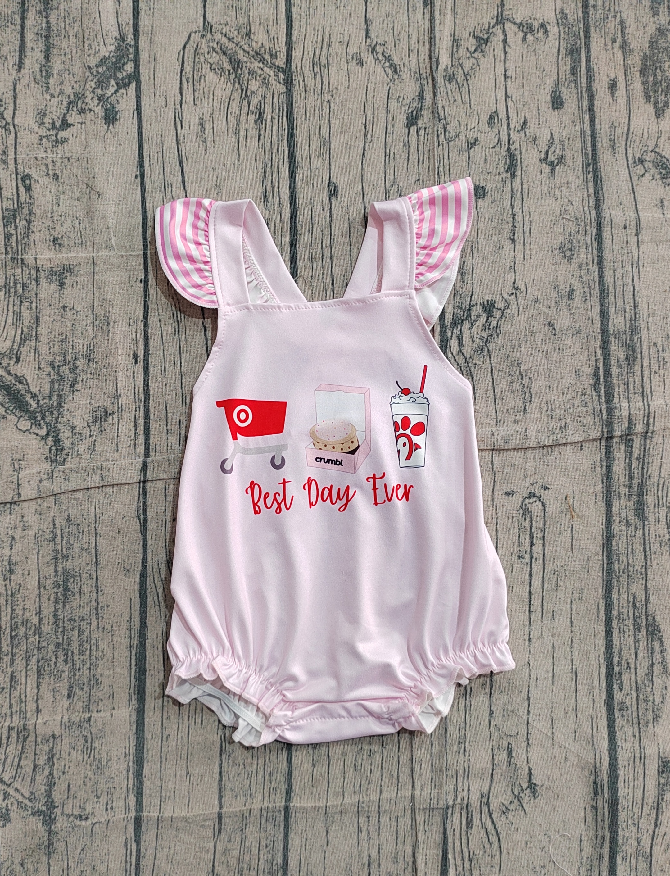 SR3780 pre-order baby girl clothes food print toddler girl summer bubble-real pic 2026.2.5 