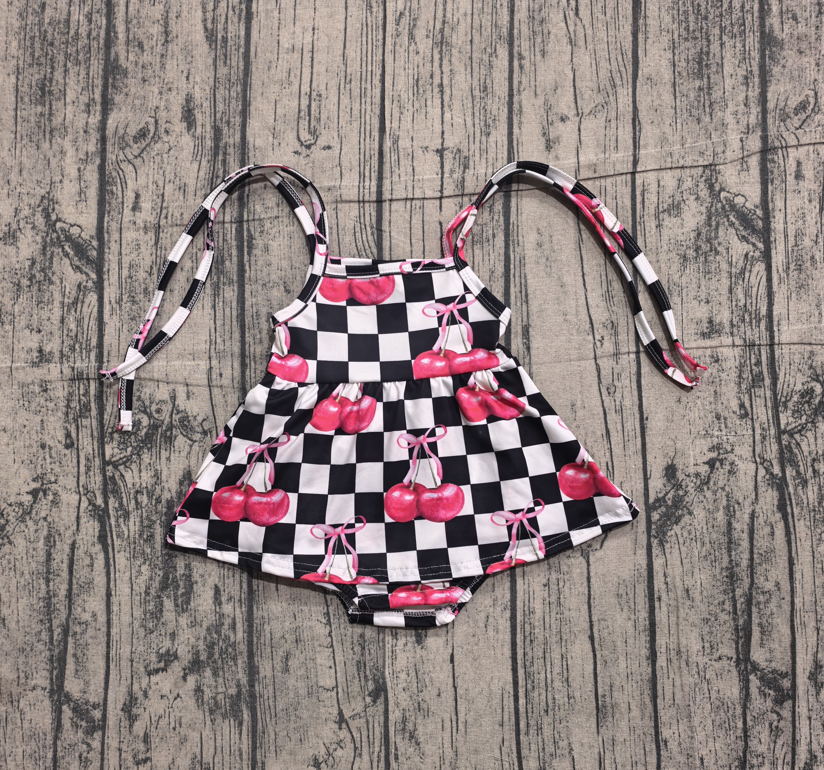 SR3854 pre-order baby girl clothes cherry print toddler girl summer bubble-real pic 2026.3.27 