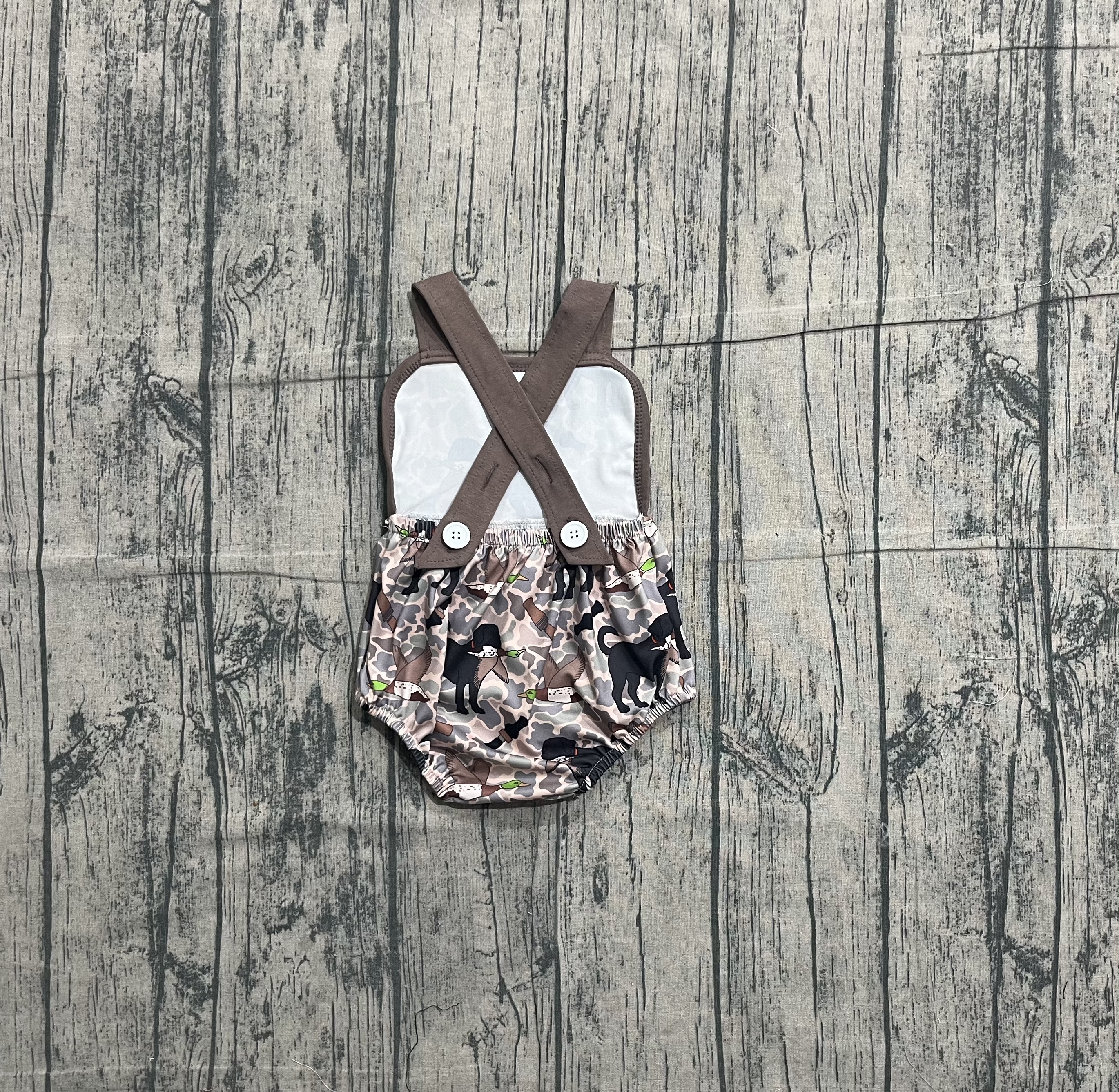 SR3928 pre-order baby boy clothes hunting print toddler boy summer bubble-real pic 2026.1.7 