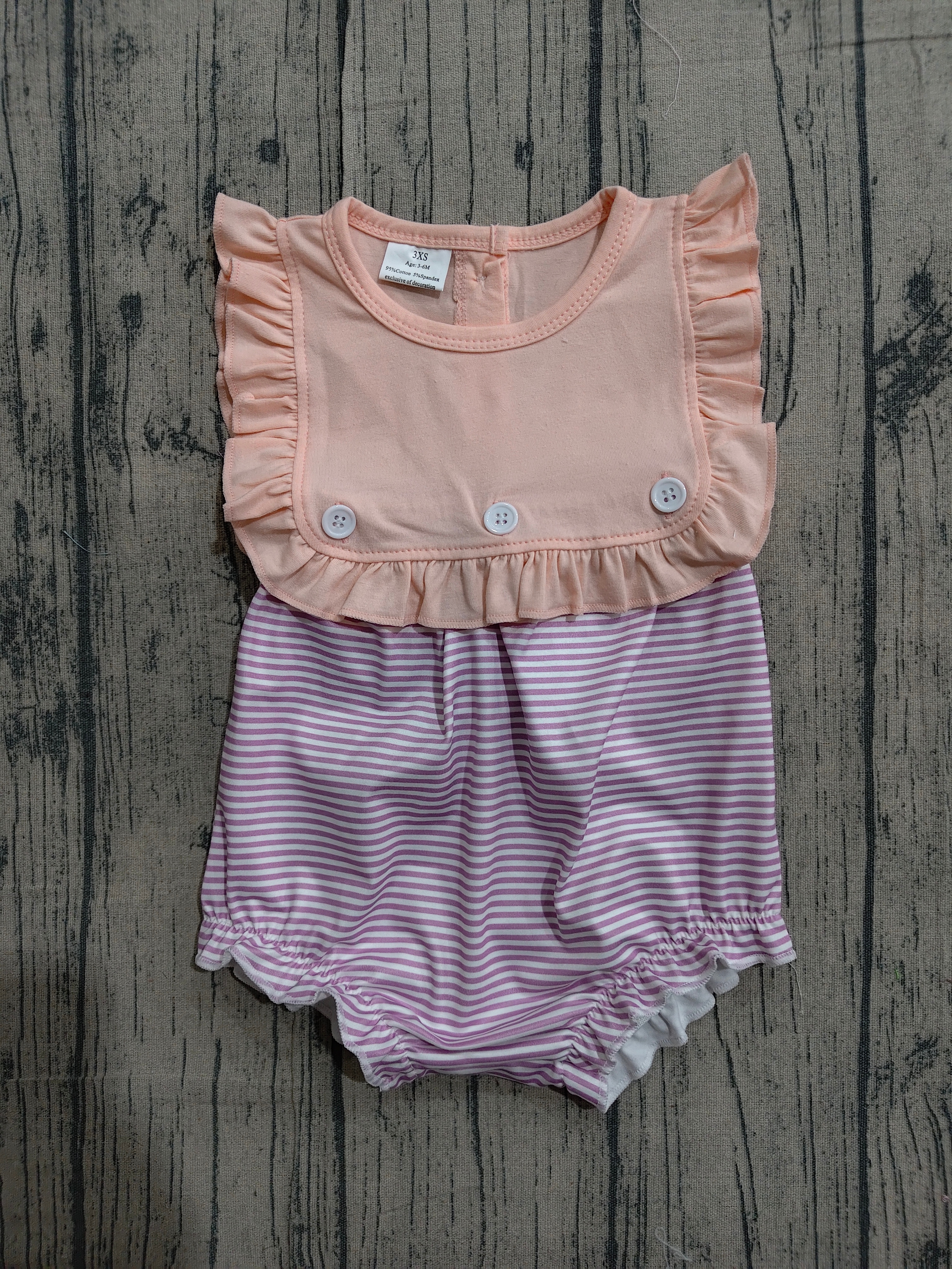 SR3941 pre-order baby girl clothes purple print toddler girl summer bubble-real pic 2026.3.23 