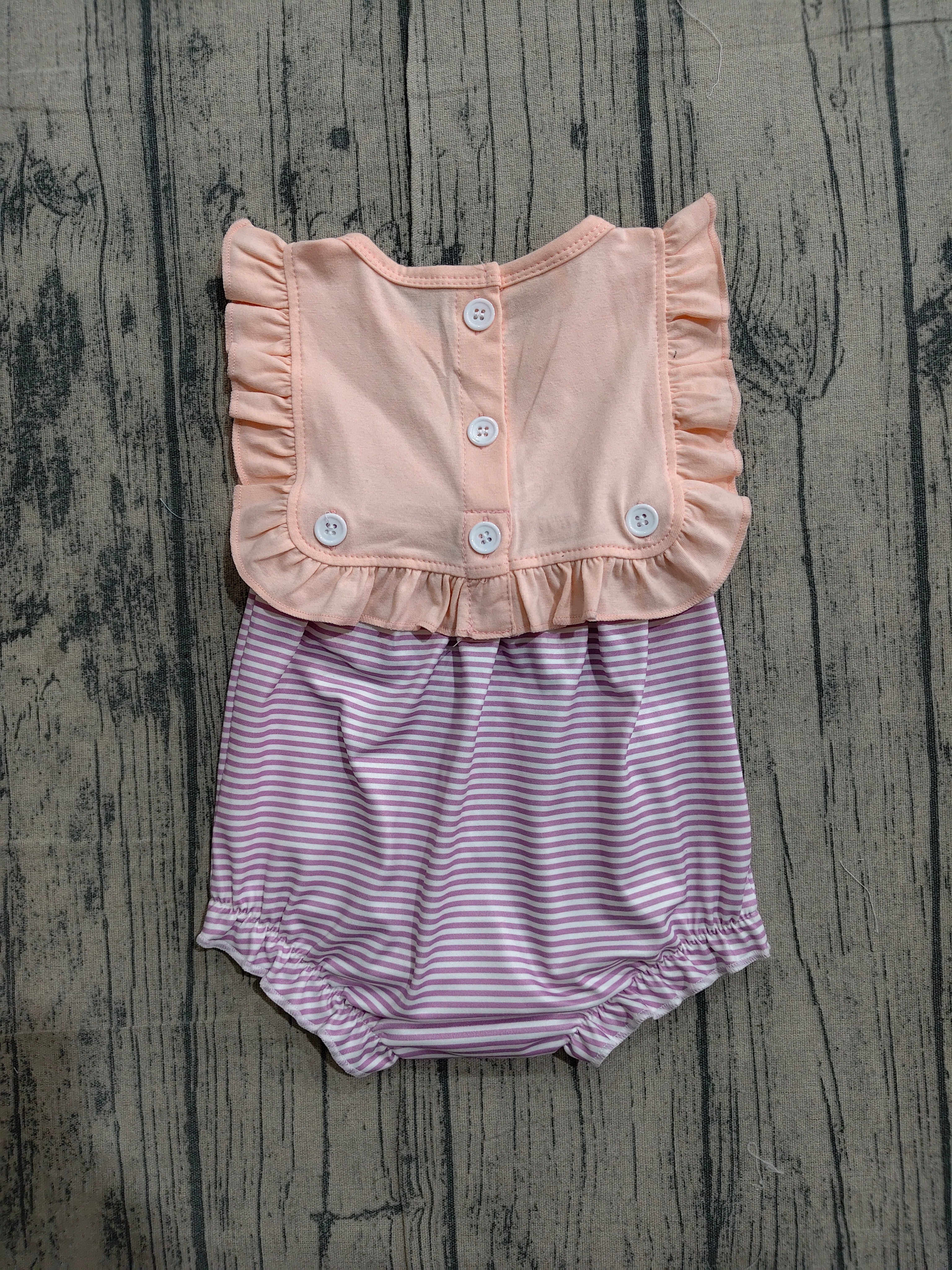 SR3941 pre-order baby girl clothes purple print toddler girl summer bubble-real pic 2026.3.23 