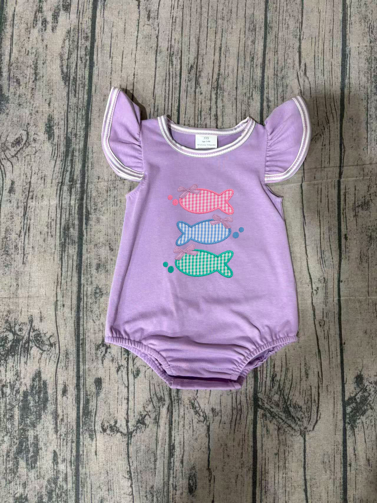 SR4006  pre-order baby girl clothes fish print toddler girl  summer embroidery bubble-real pic 2026.3.2
