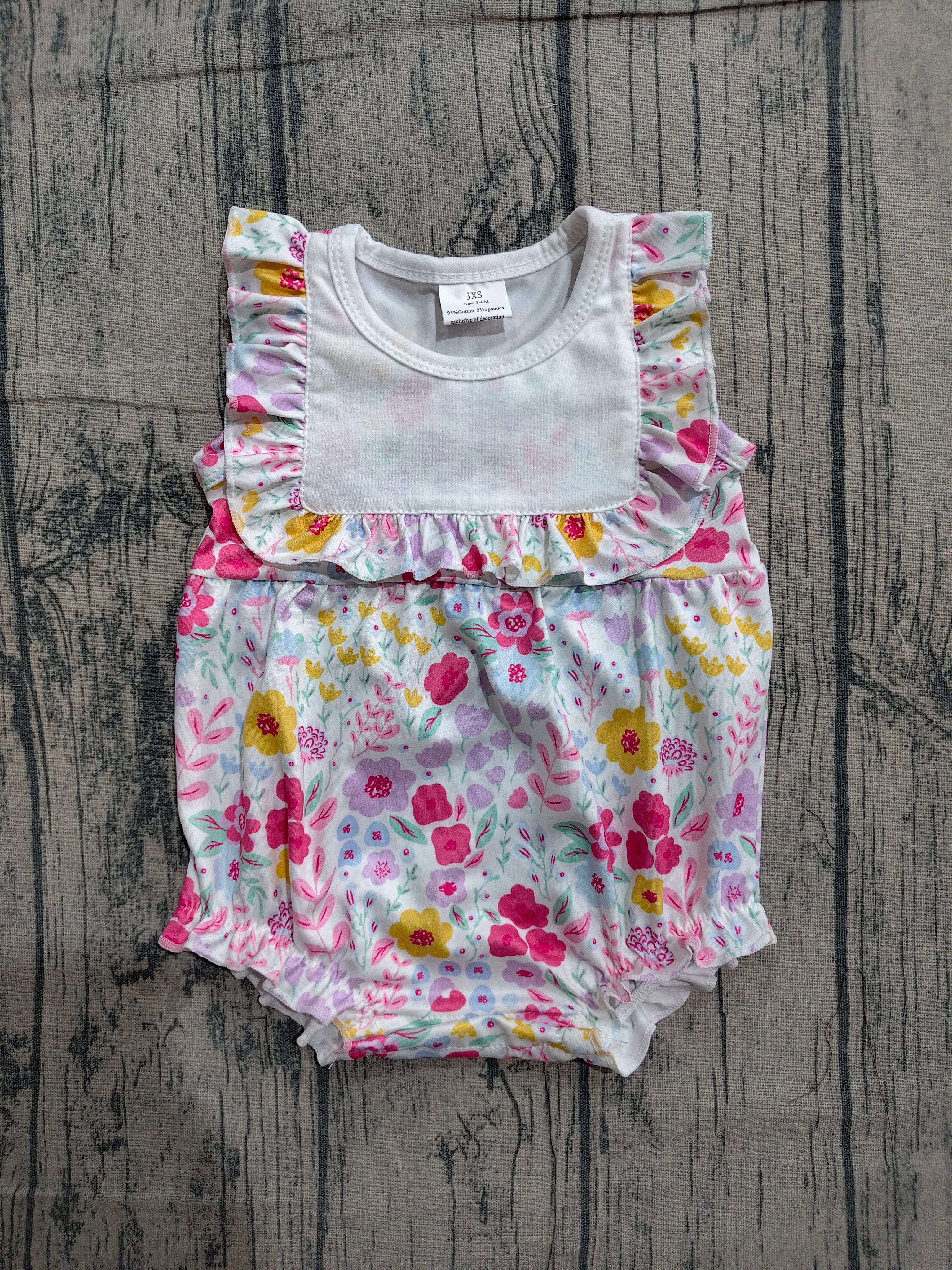 SR4021 pre-order baby girl clothes flower print toddler girl summer bubble-real pic 2026.3.26 