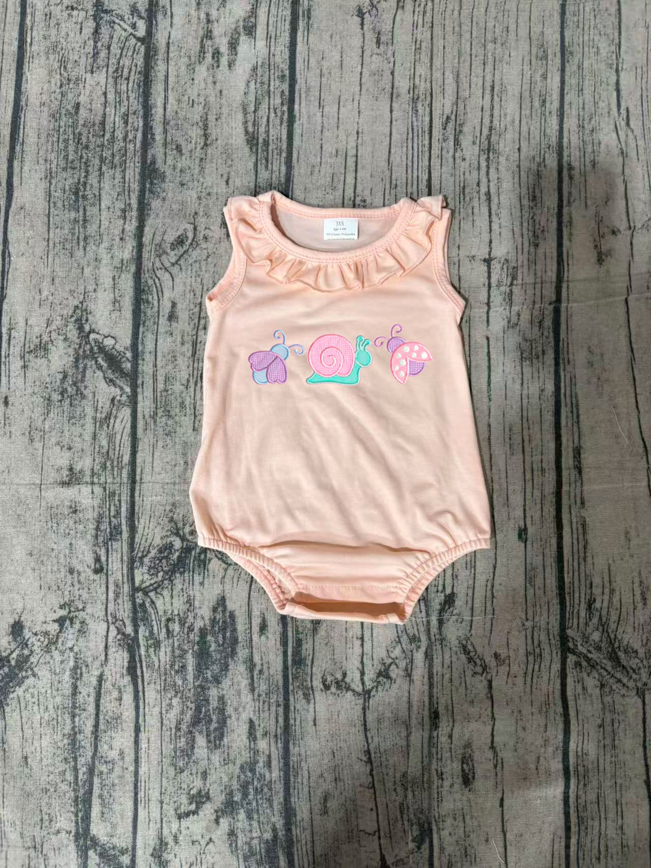 SR4037 pre-order baby girl clothes insect print toddler girl summer embroidery bubble-real pic 2026.3.2