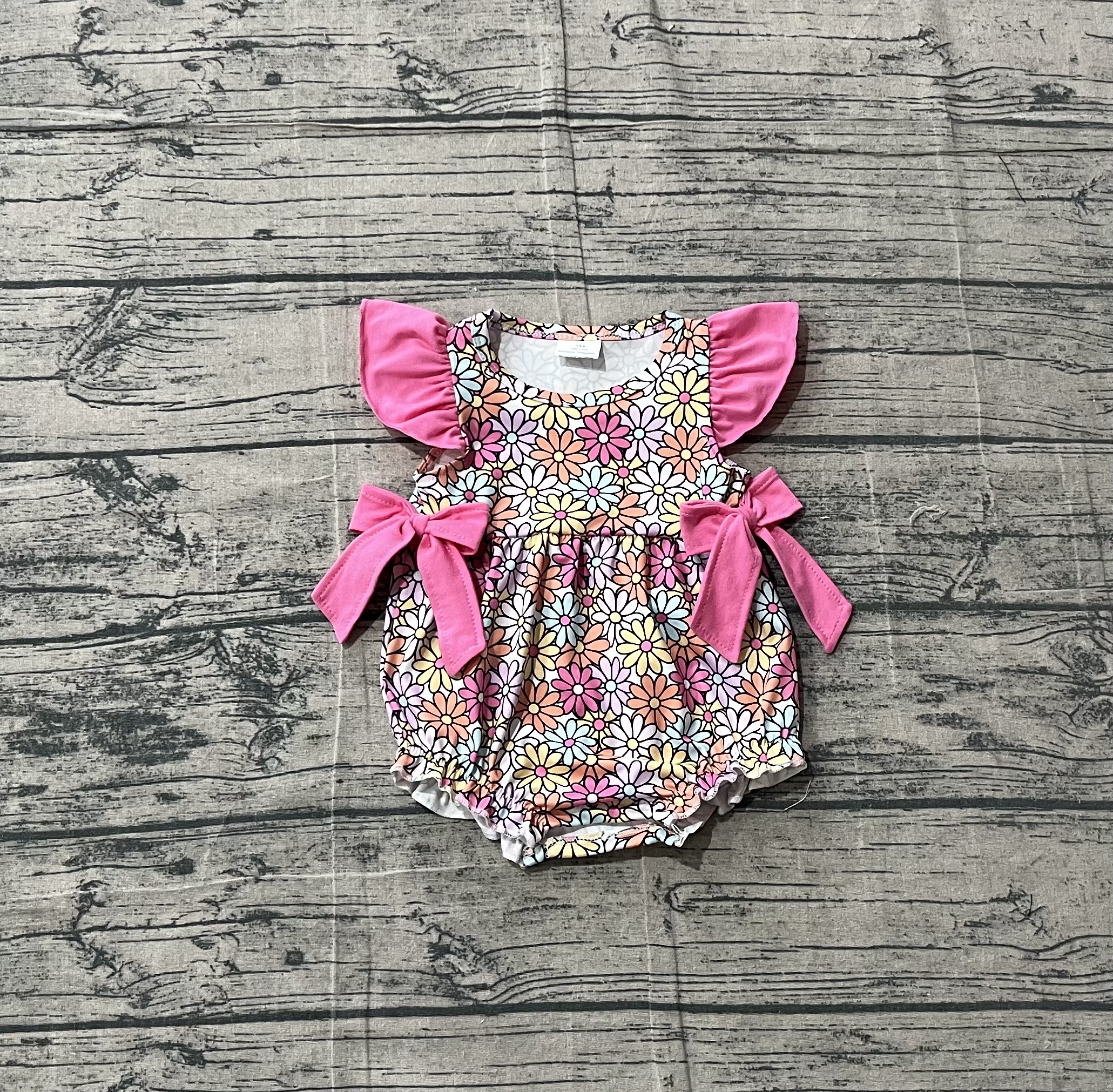 SR4049 pre-order baby girl clothes flower print toddler girl summer bubble-real pic 2026.3.12 