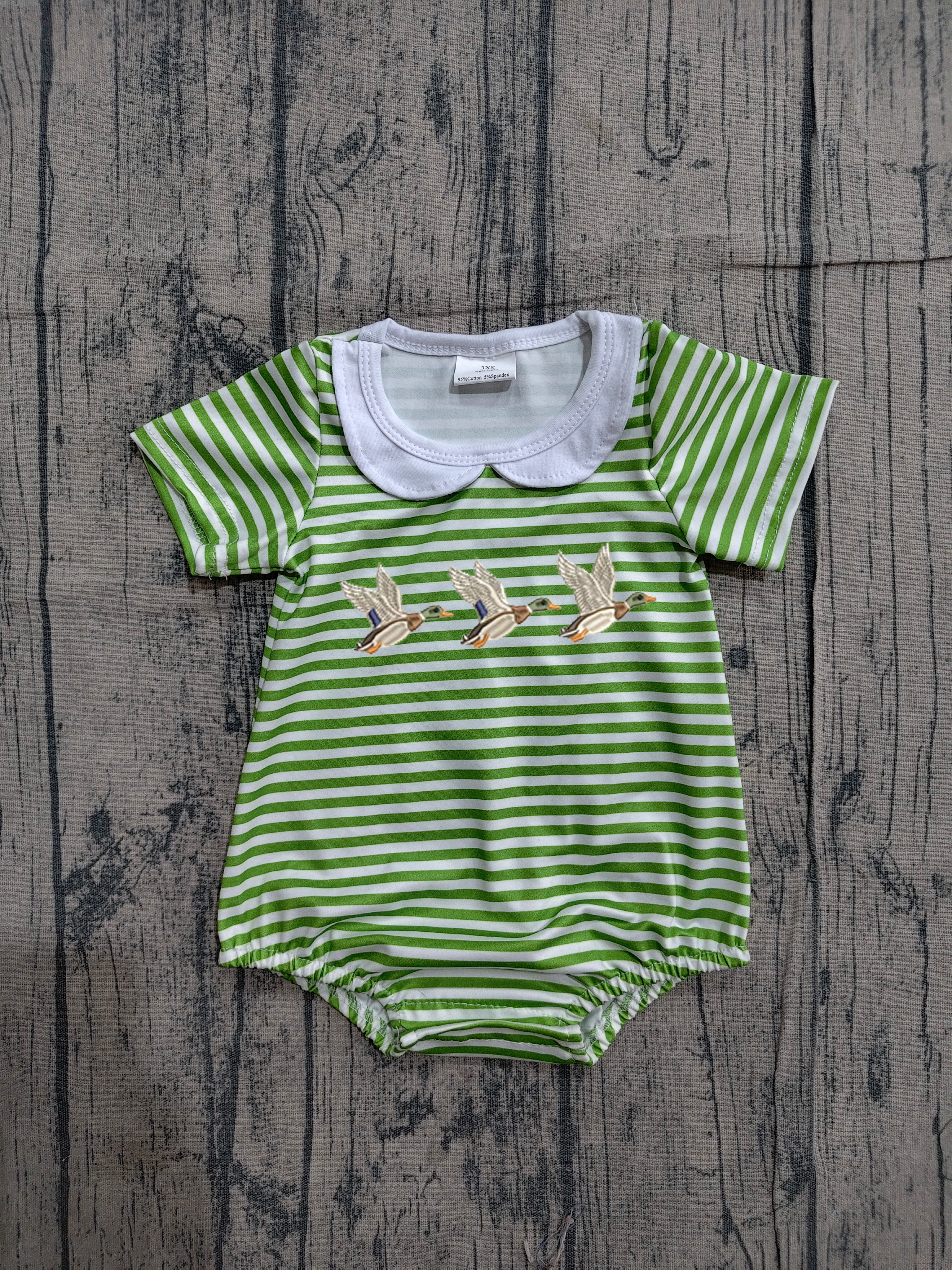 SR4083 pre-order baby boy clothes mallard print toddler boy summer embroidery bubble-real pic 2026.3.26 