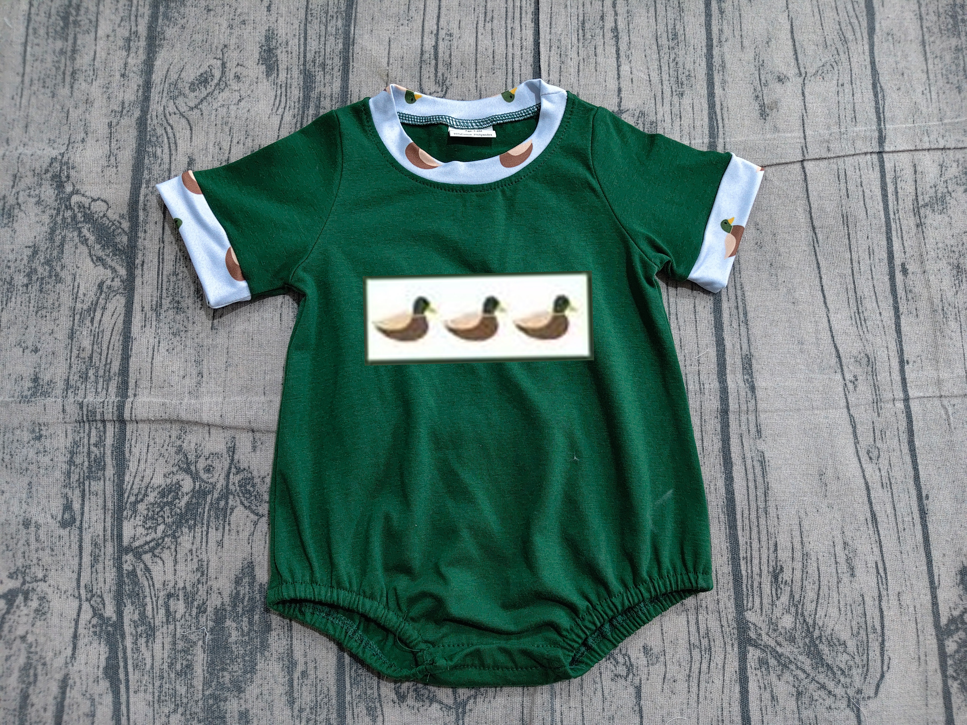 SR4092 pre-order baby  boy clothes mallard print toddler boy  summer bubble-real pic 2026.3.26 