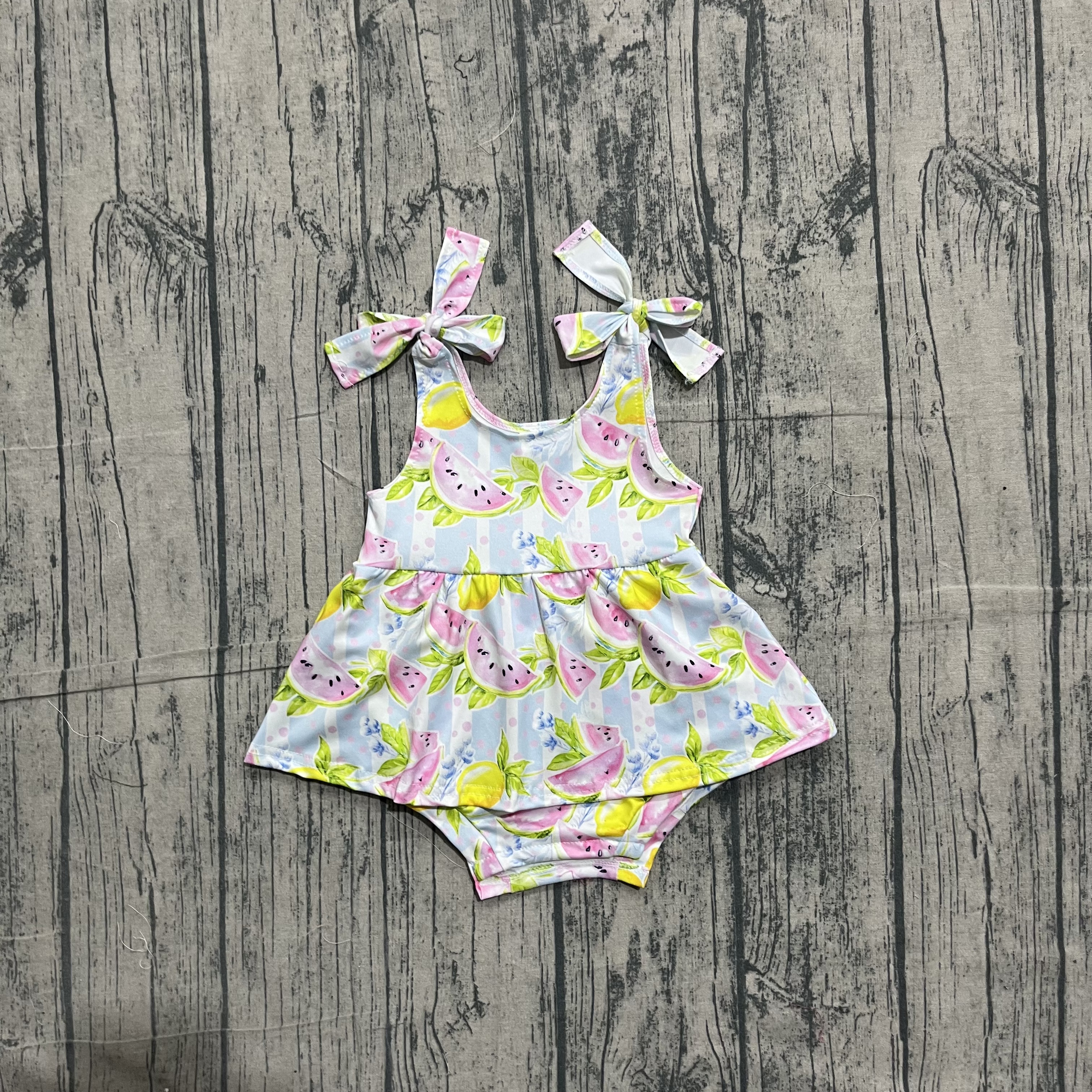 SR4135 pre-order baby clothes watermelon print toddler girl summer bubble-real pic 2026.5.9 