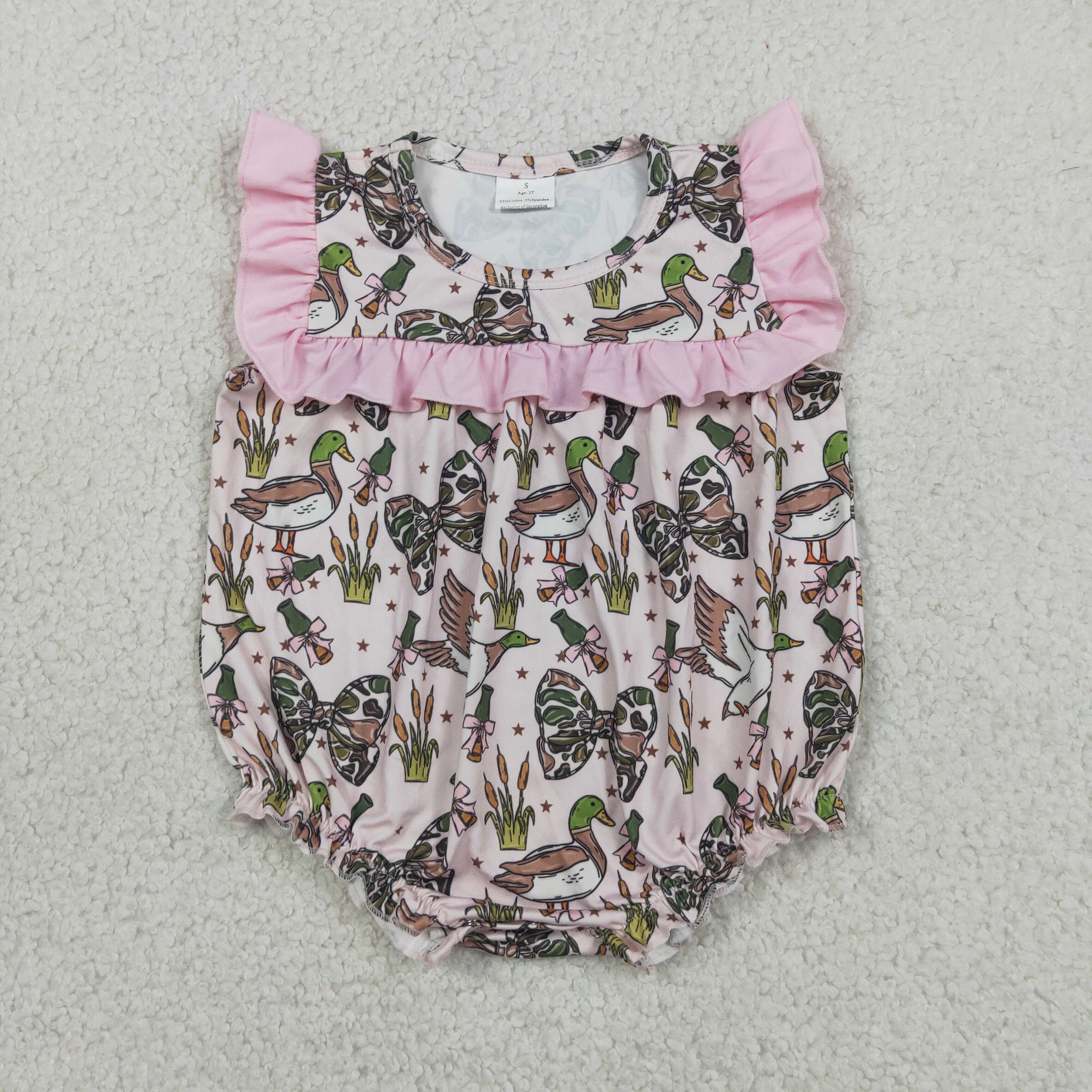 SR4160 RTS baby clothes mallard toddler girl summer bubble summer clothes