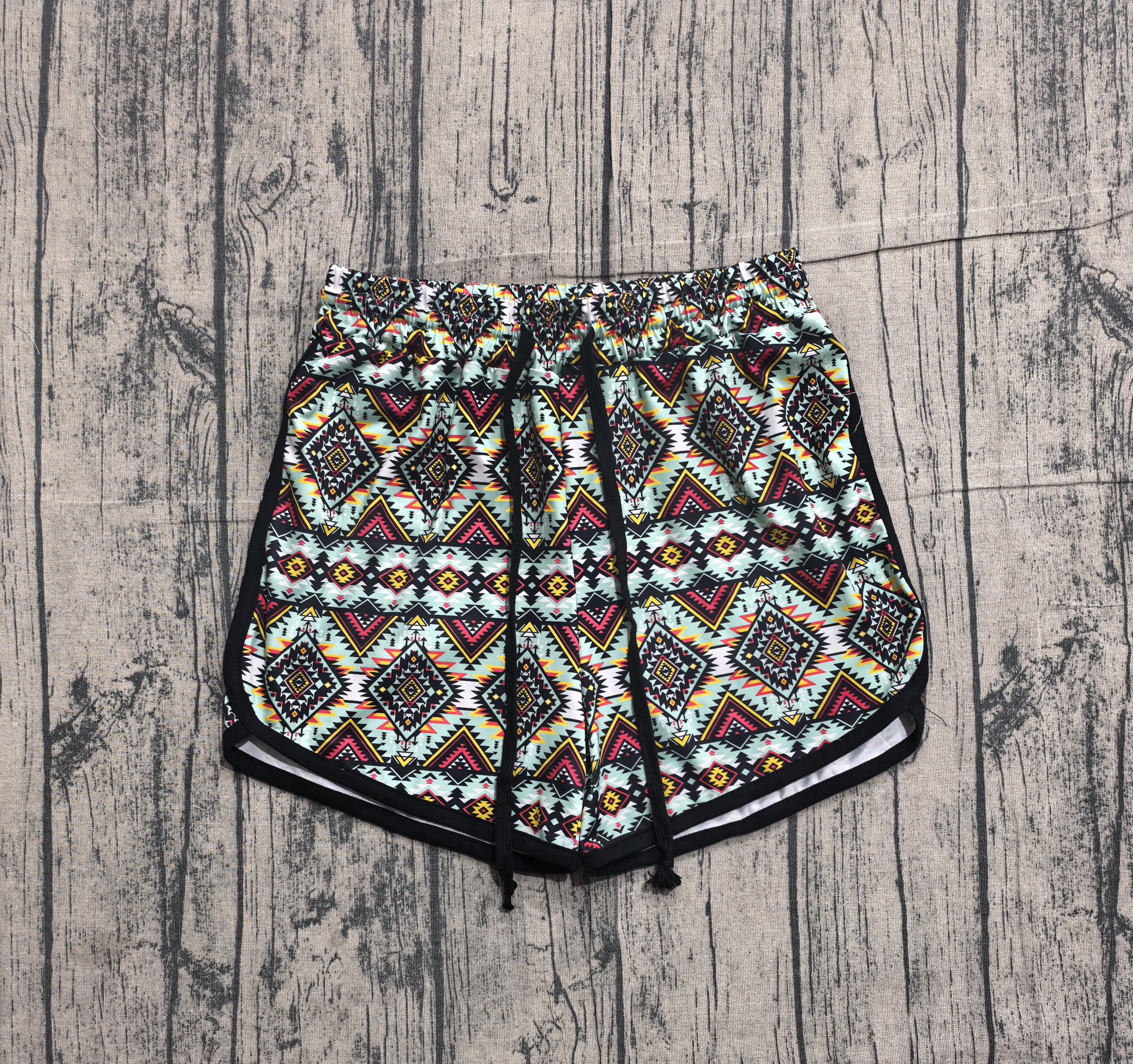 SS0452 pre-order adult clothes aztec print adult women summer shorts-real pic 2026.3.27 