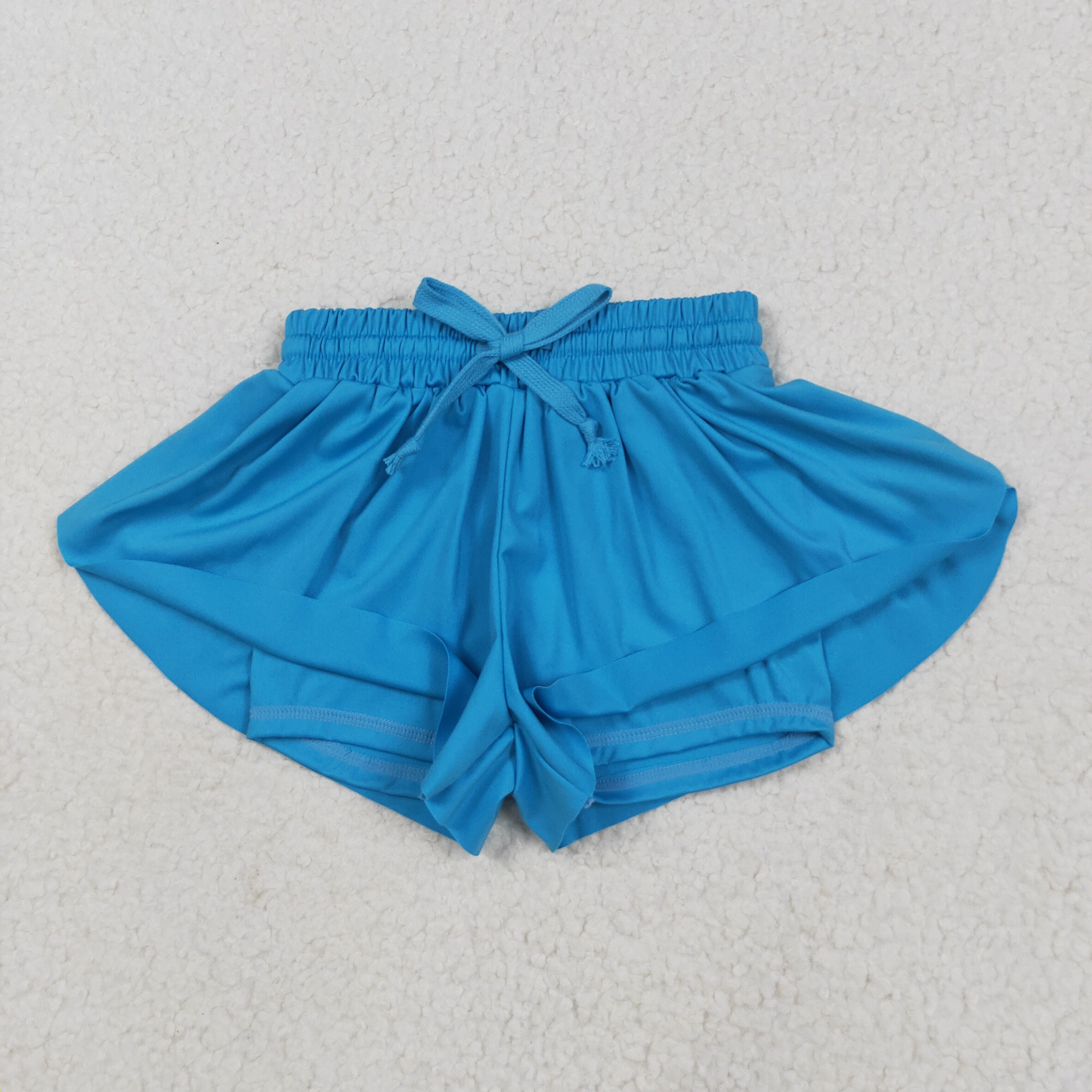 RTS toddler clothes matching clothing solid color shorts  kids summer yoga clothing