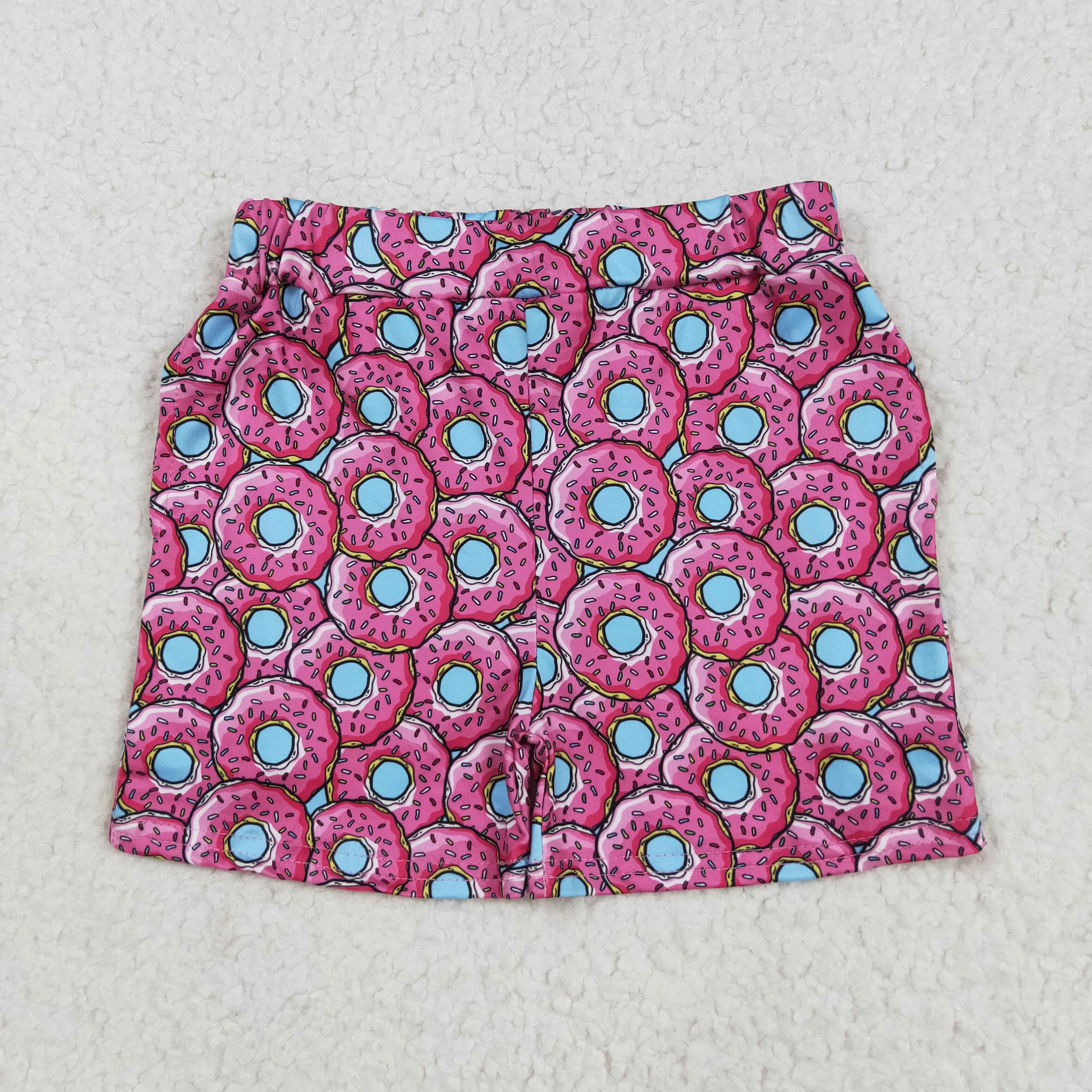 SS0632 RTS boy clothes donuts print boy summer shorts 