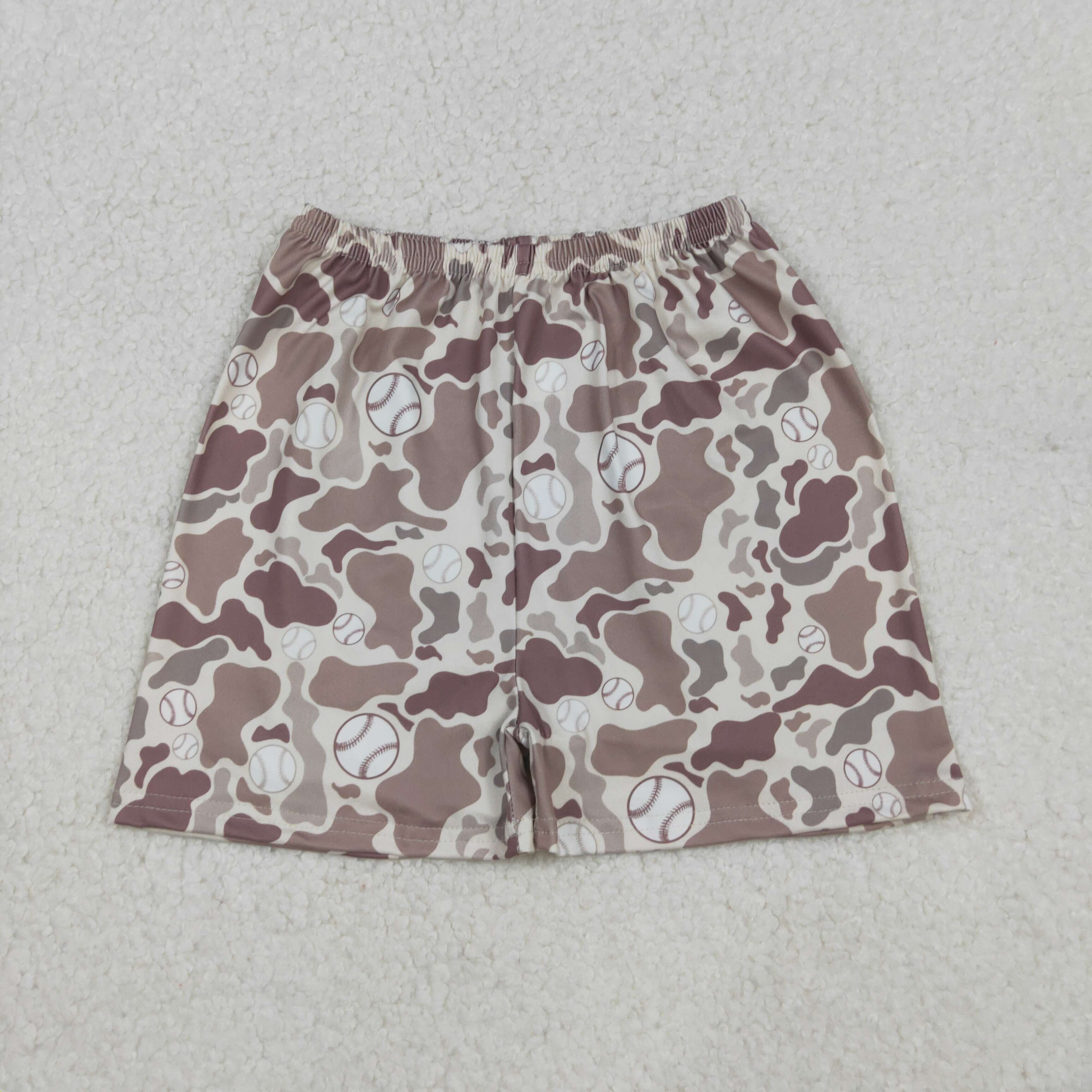 SS0654 RTS boy summer bottom camo baseball boy summer shorts