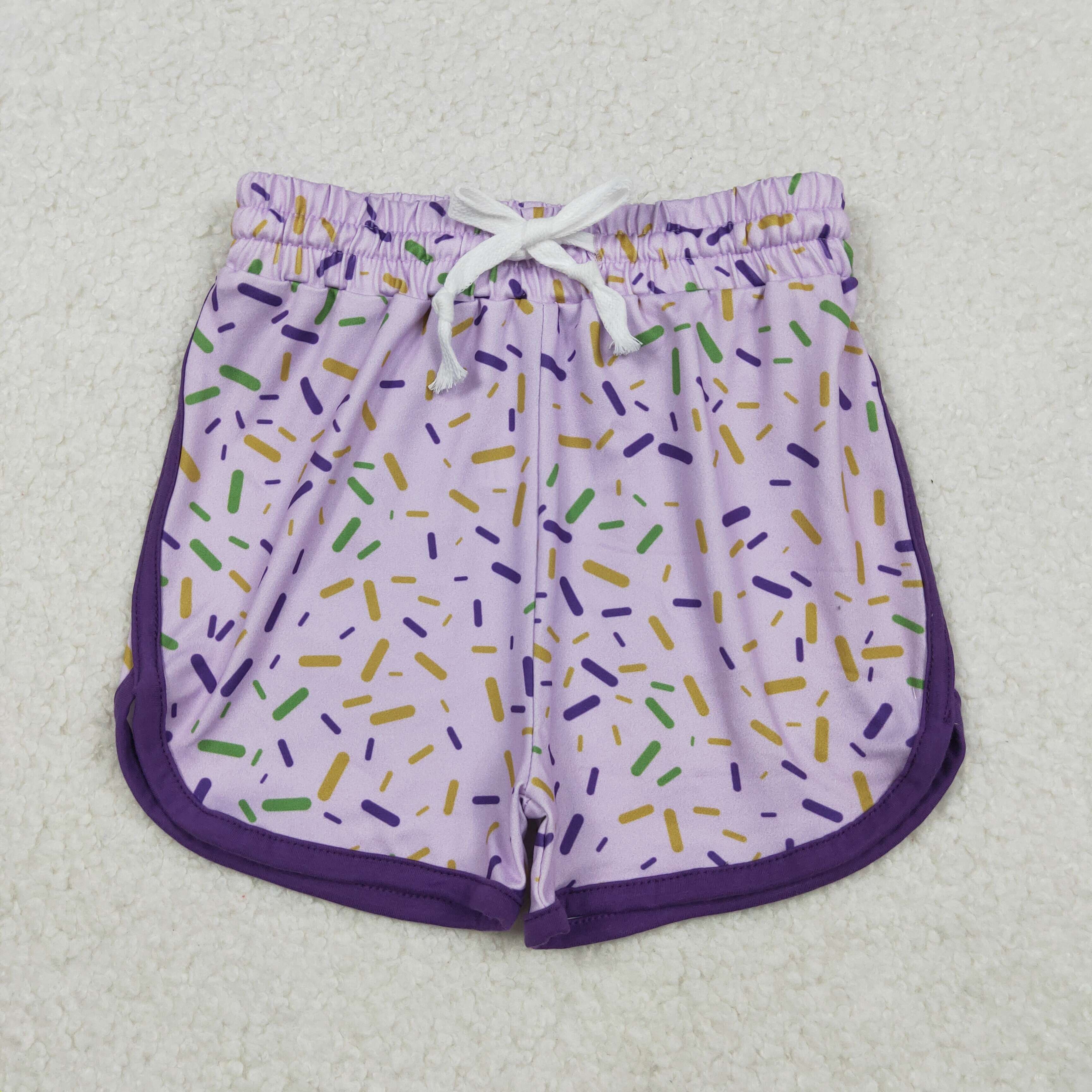 SS0656 RTS baby girl clothes ice cream print  girl summer shorts