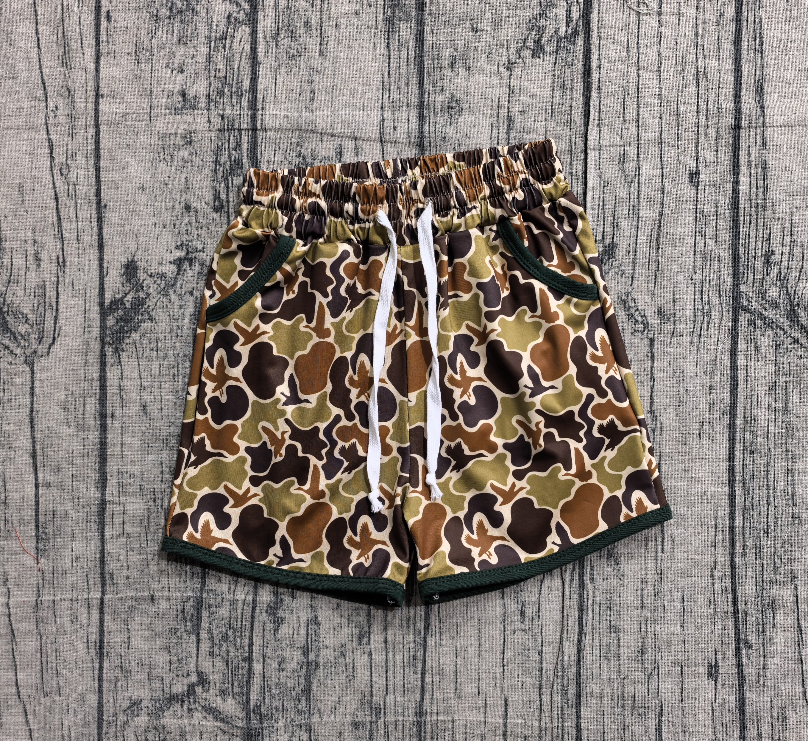  SS0673 pre-order baby boy clothes hunting print boy summer shorts-real pic 2026.1.30 