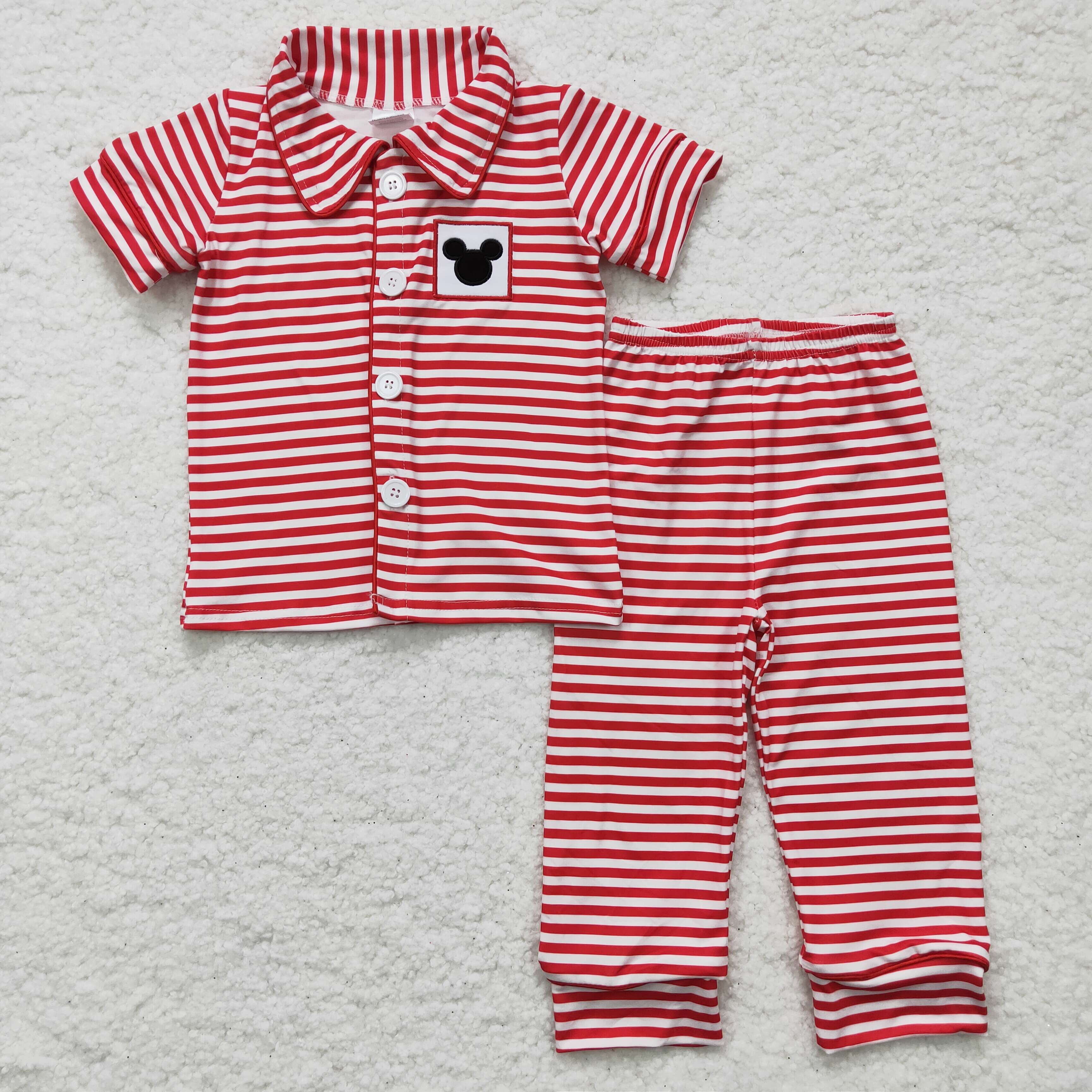 BSPO0040 baby boy clothes stripe cartoon fall spring pajamas set-promotion 2024.12.21 $5.5