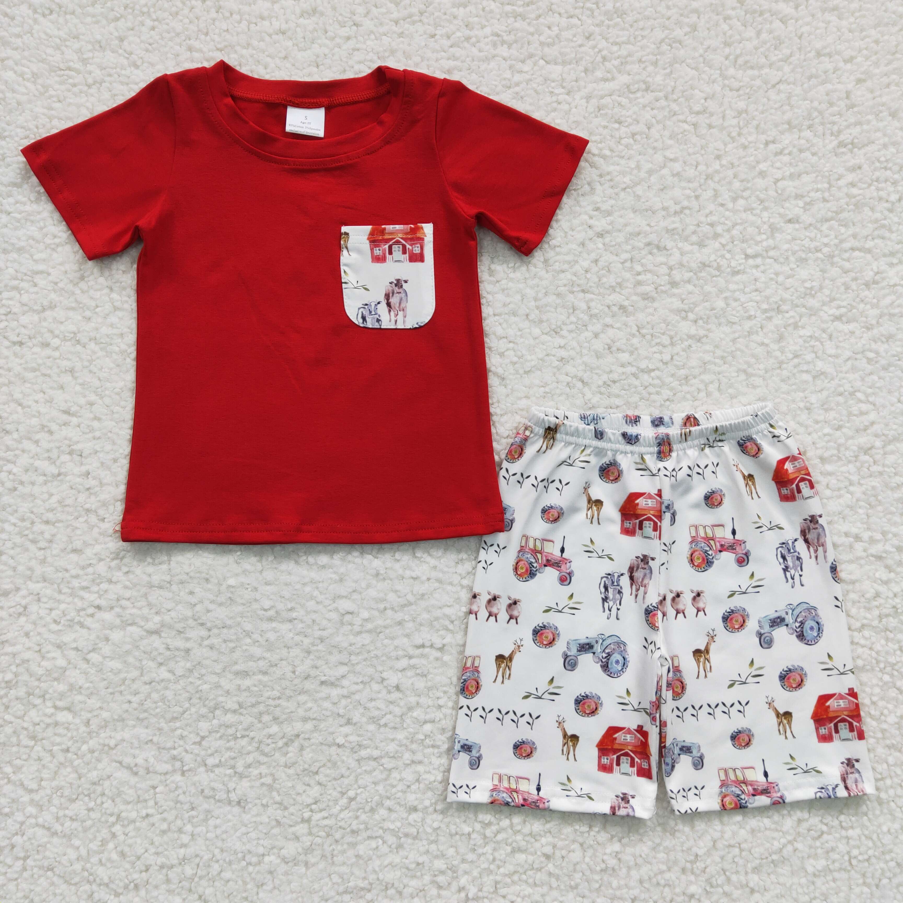 BSSO0120 baby boy clothes  summer outfits baby shorts set-promotion 2025.5.10 $5.5