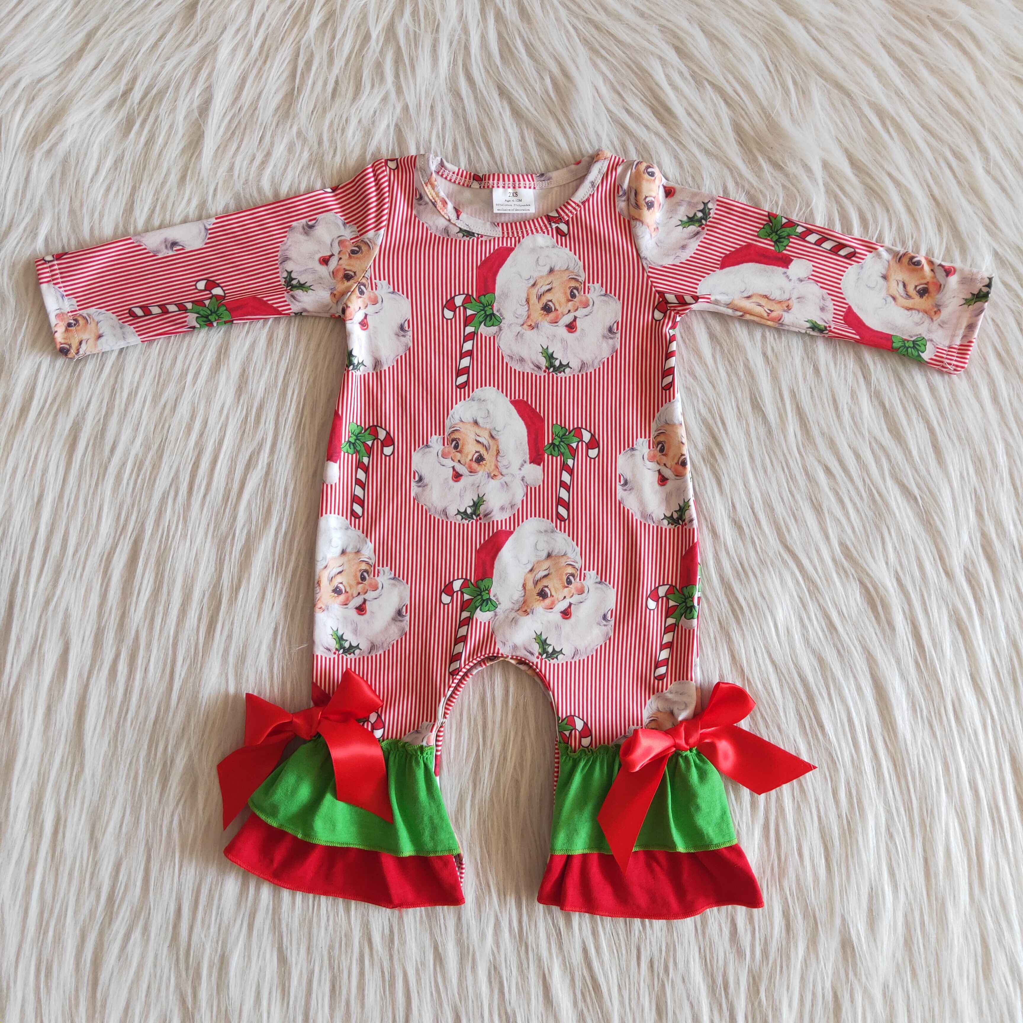 6 A2-30 baby girl clothes santa claus christmas romper -promotion 2024.11.9 $5.5