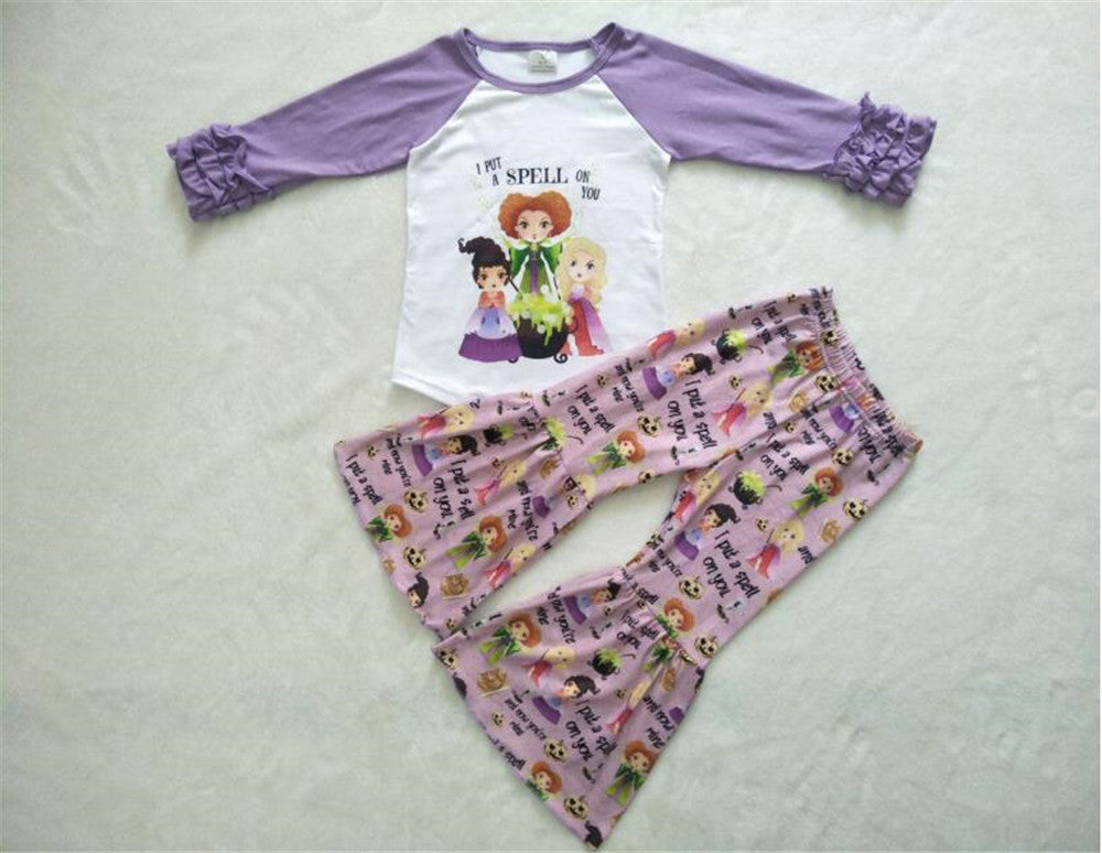6 A23-3 girl halloween light purple long sleeve outfit-promotion 2025.9.20 $2.99