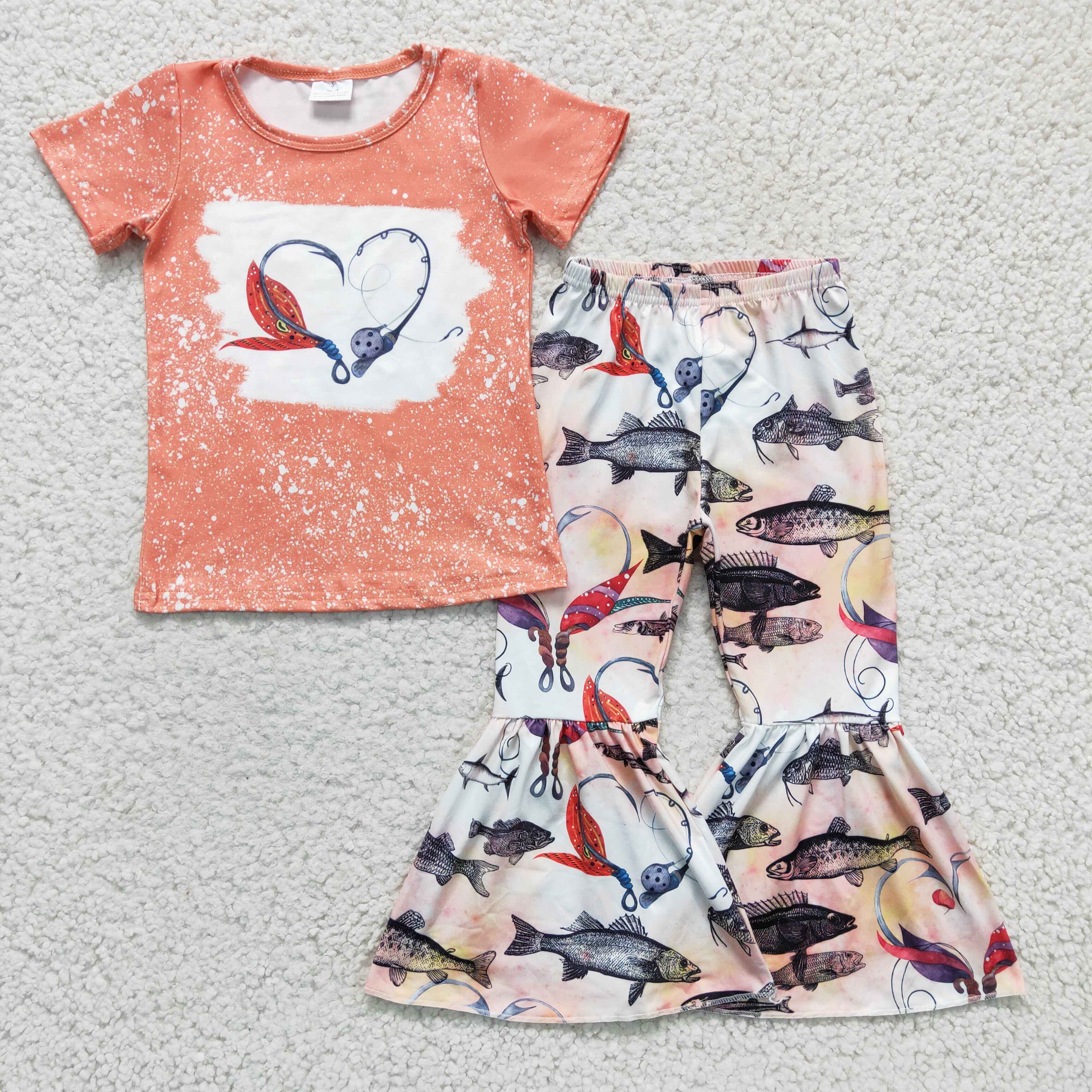 GSPO0258 baby girl clothes fish fall spring outfits-promotion 2025.7.26 $5.5