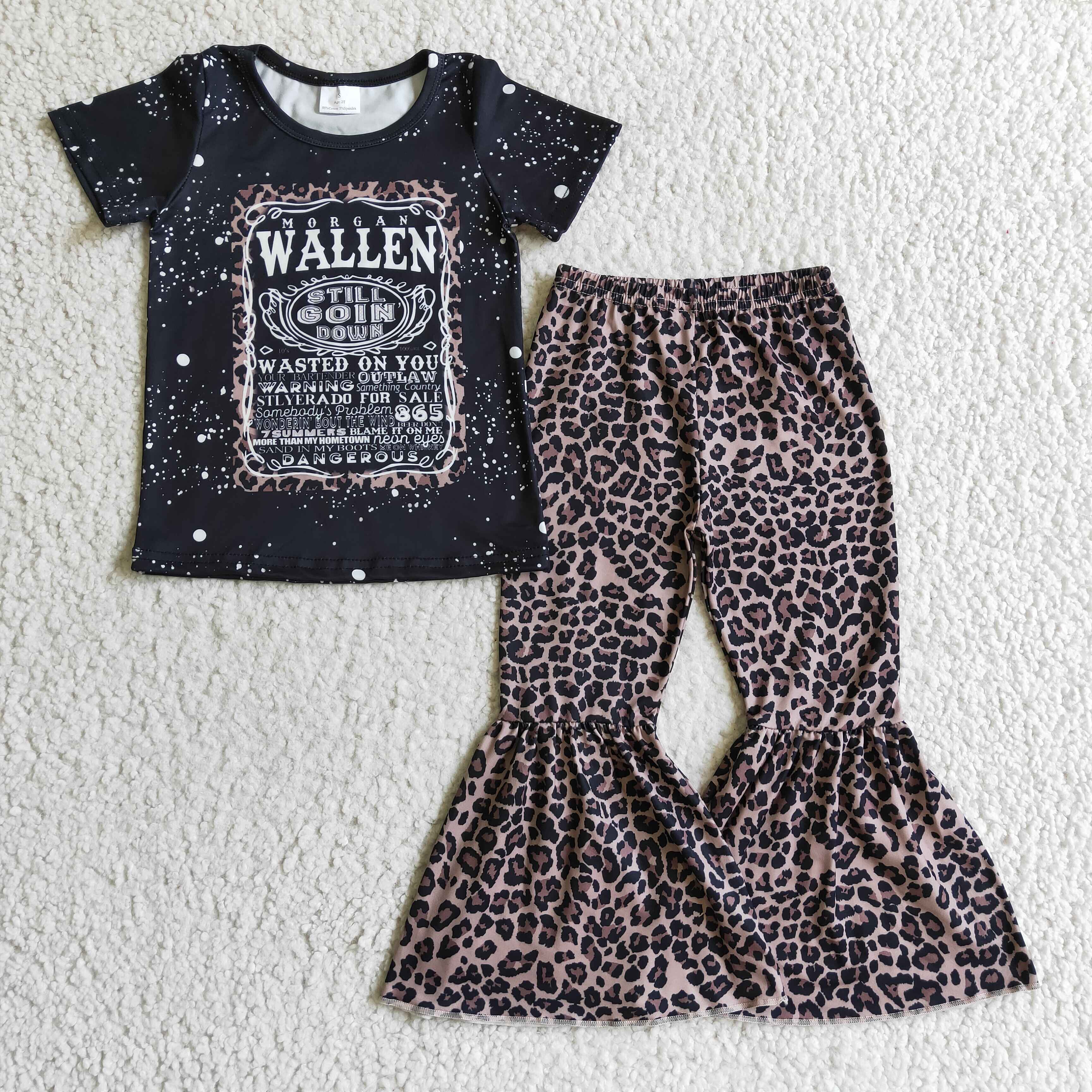 GSPO0227 baby girl clothes leopard fall spring outfits-promotion 2025.4.12 $5.5