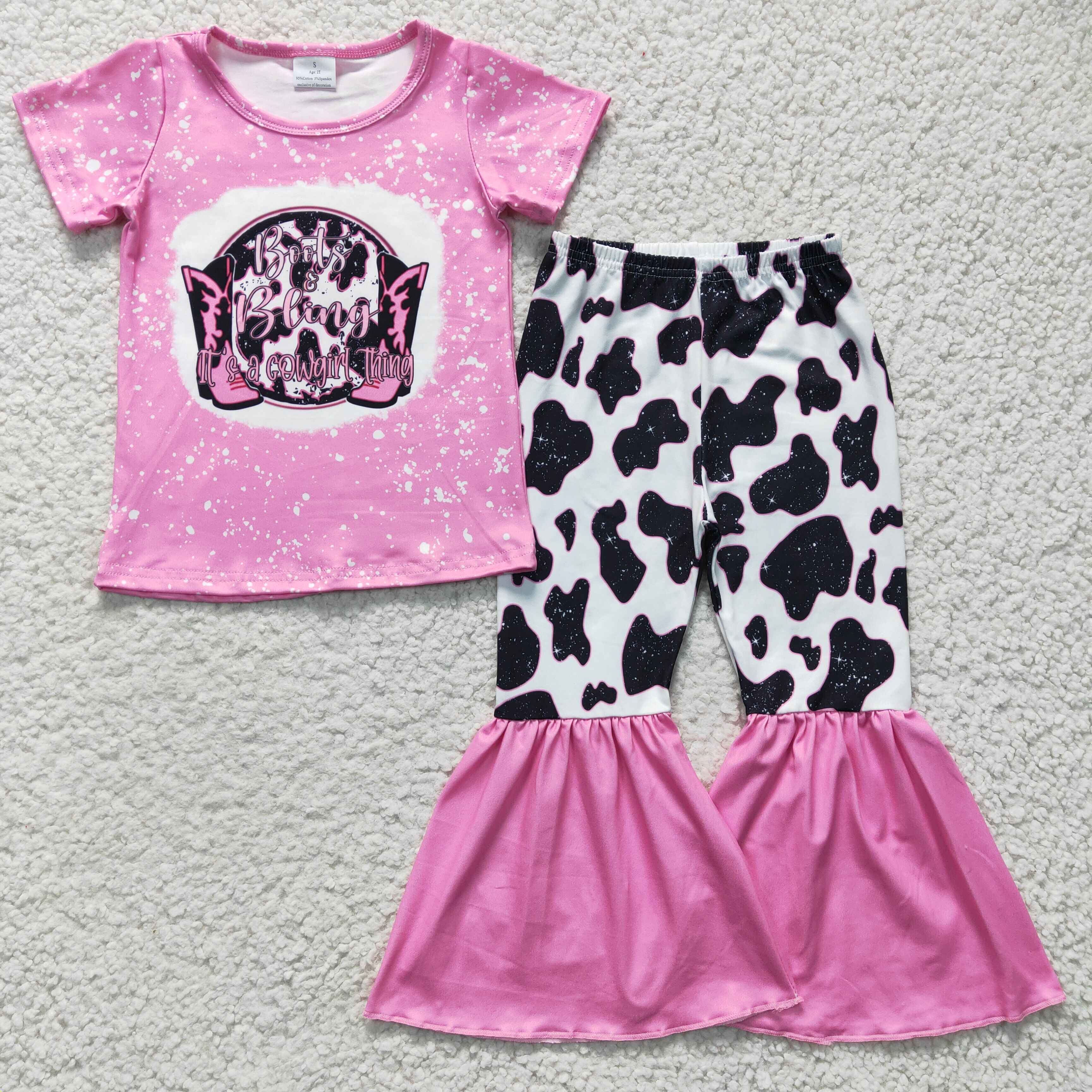 GSPO0325 kids clothes girls pink boots fall spring outfits-promotion $5.5 2026.3.7