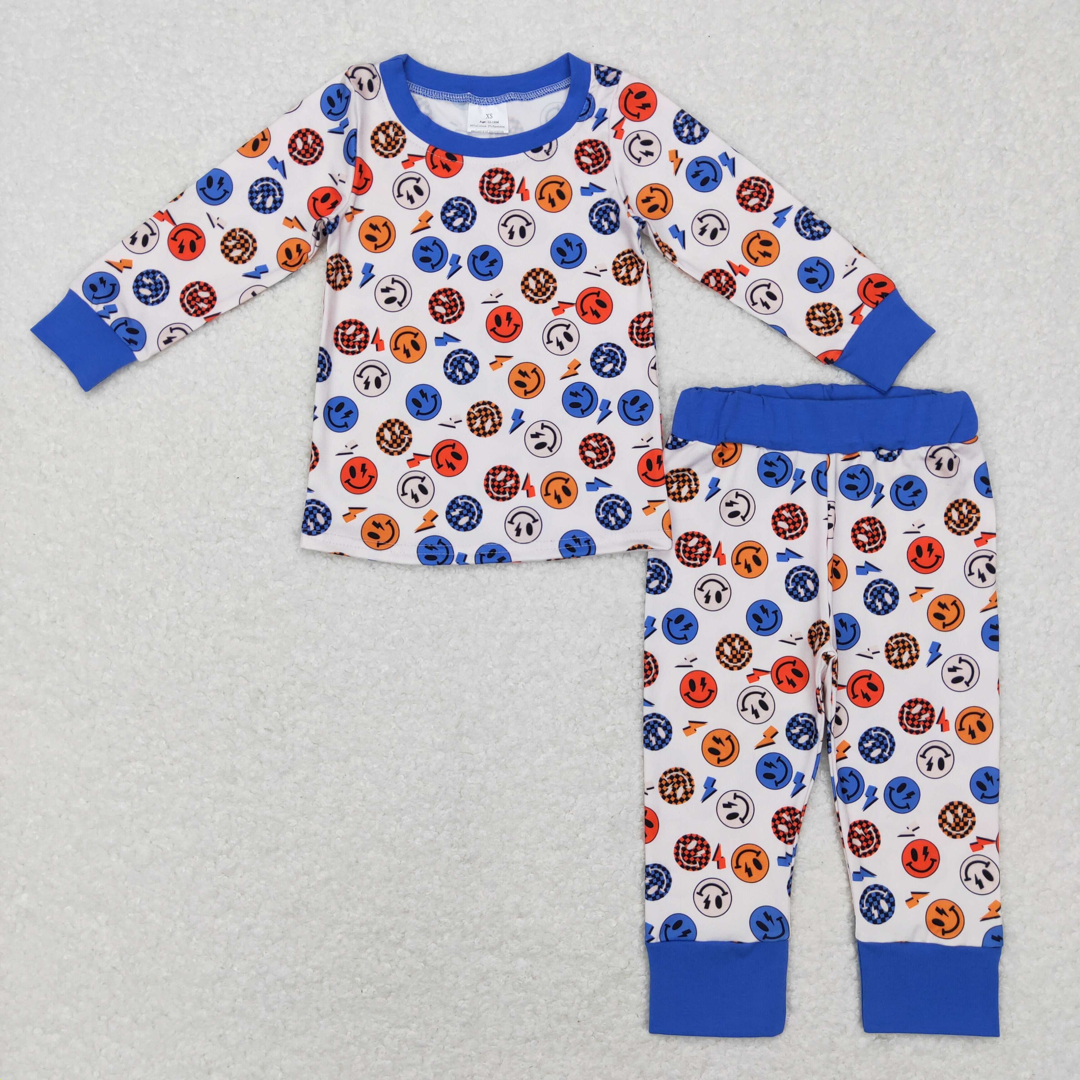 BLP0371 RTS baby boy clothes smile boy winter outfit winter pajamas set-promotion 2025.12.6 $5.5