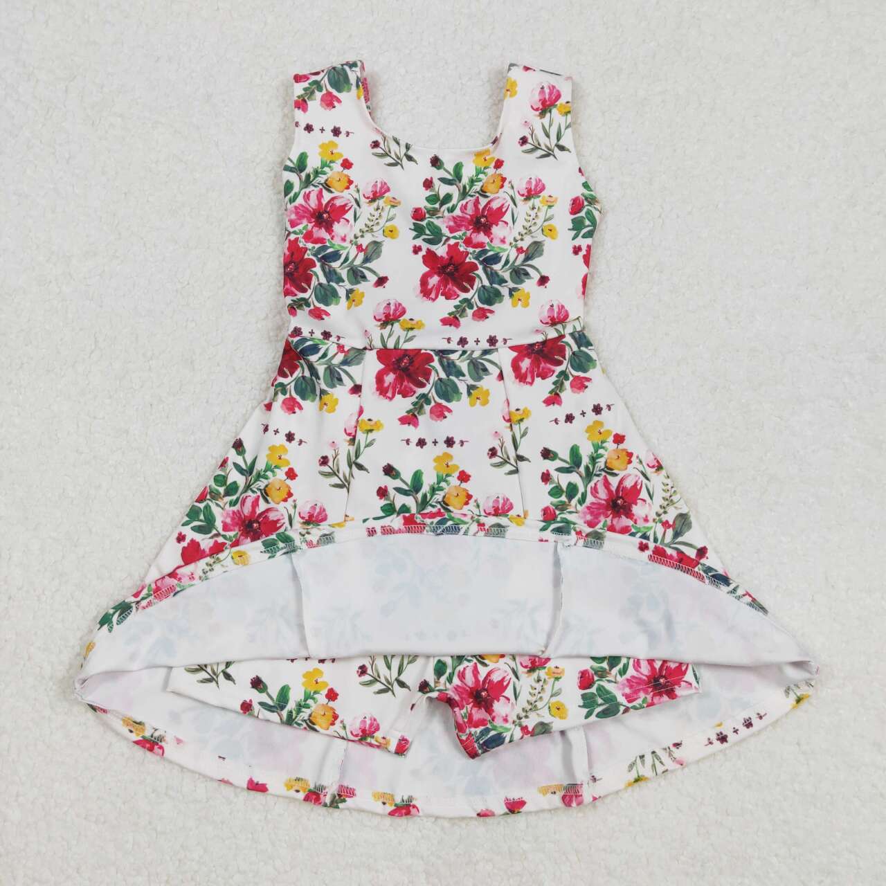 GSD1844 RTS Girl clothes floral girl summer dress swim dress yoga dress