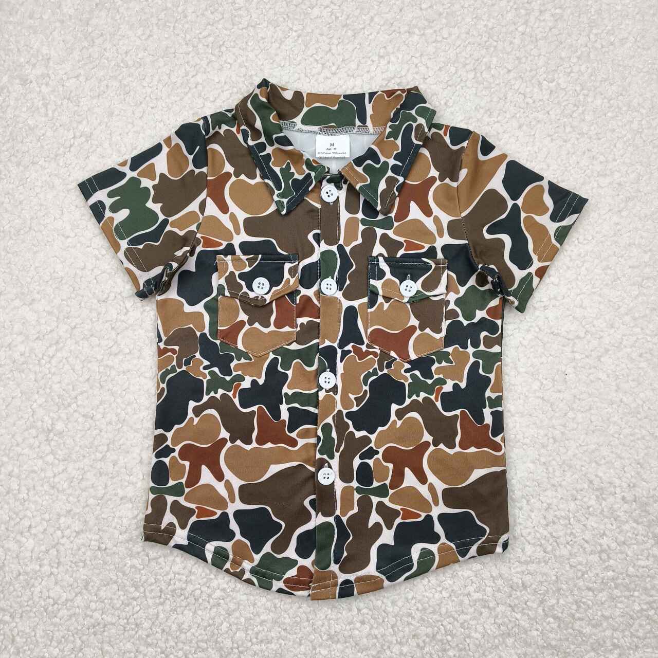 BT1200 RTS boy clothes camo boy summer top Tshirt hunting clothes