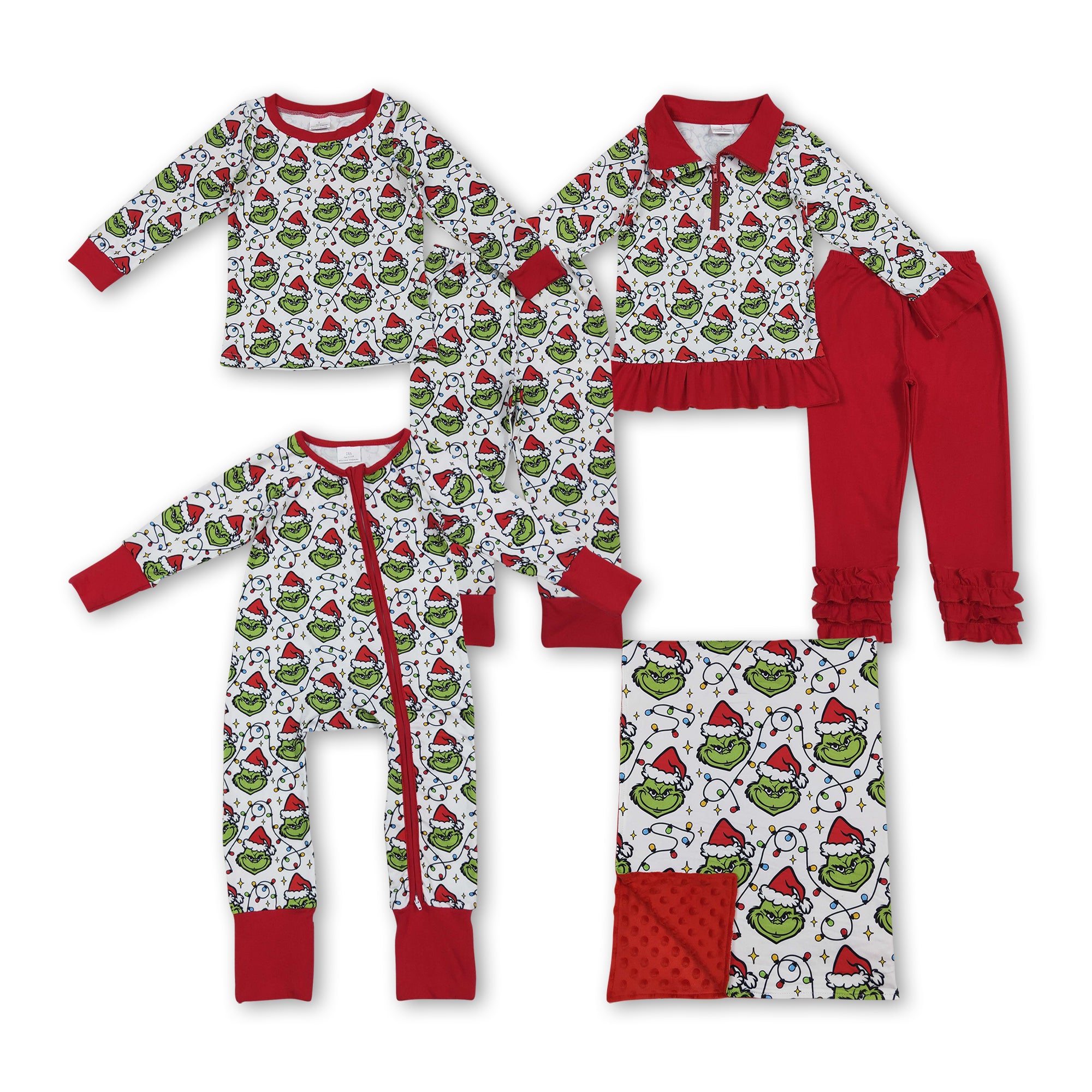 RTS kids matching clothing cartoon print clothing baby christmas winter clothing-2025.10.17
