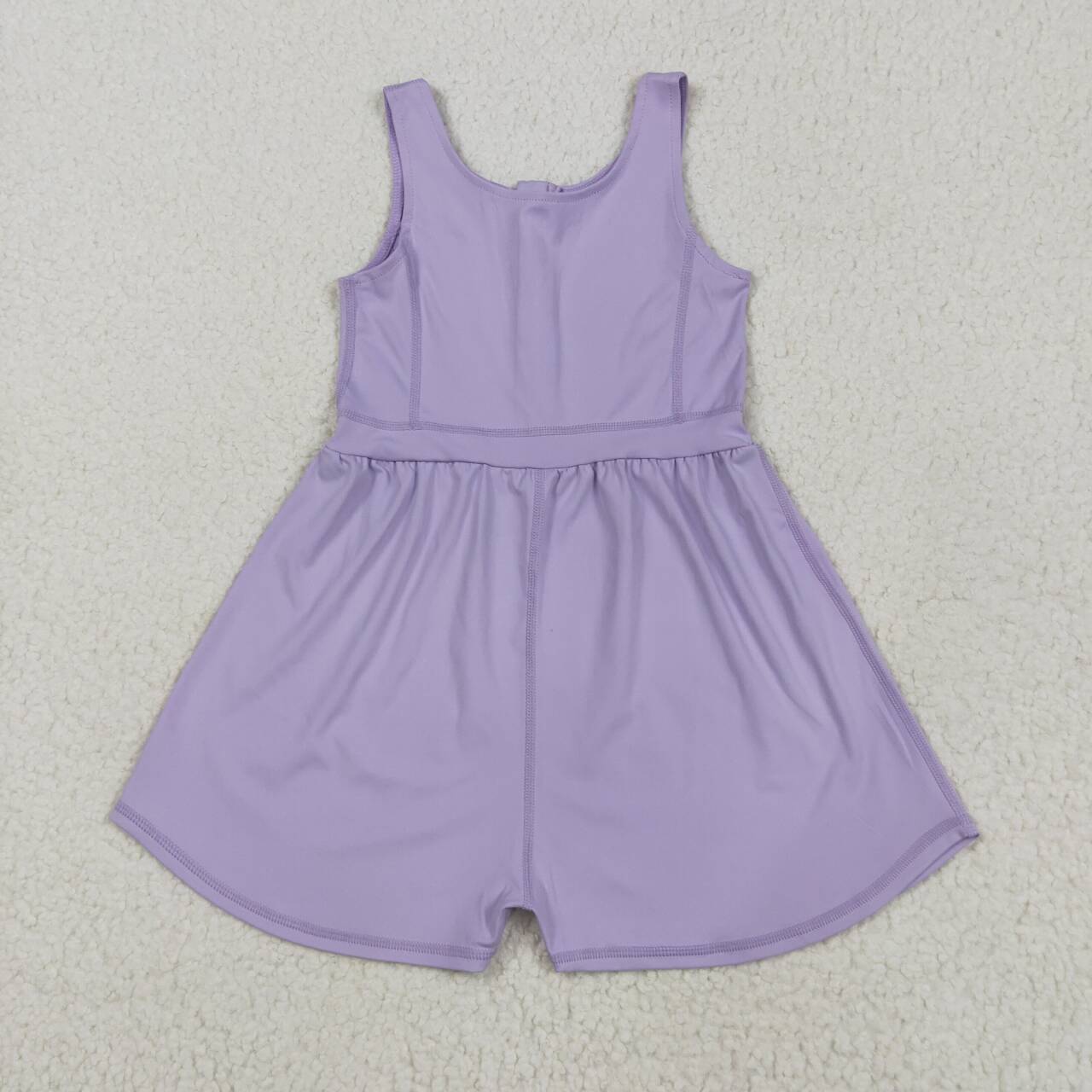 SR3020 RTS girl clothes purple girls summer jumpsuit yoga clothes atheletic clothes