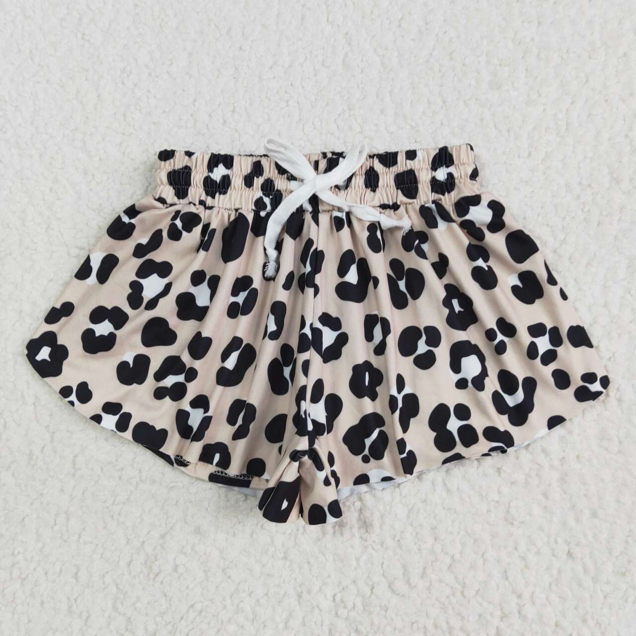SS0585 RTS girl clothes leopard print girl summer shorts 