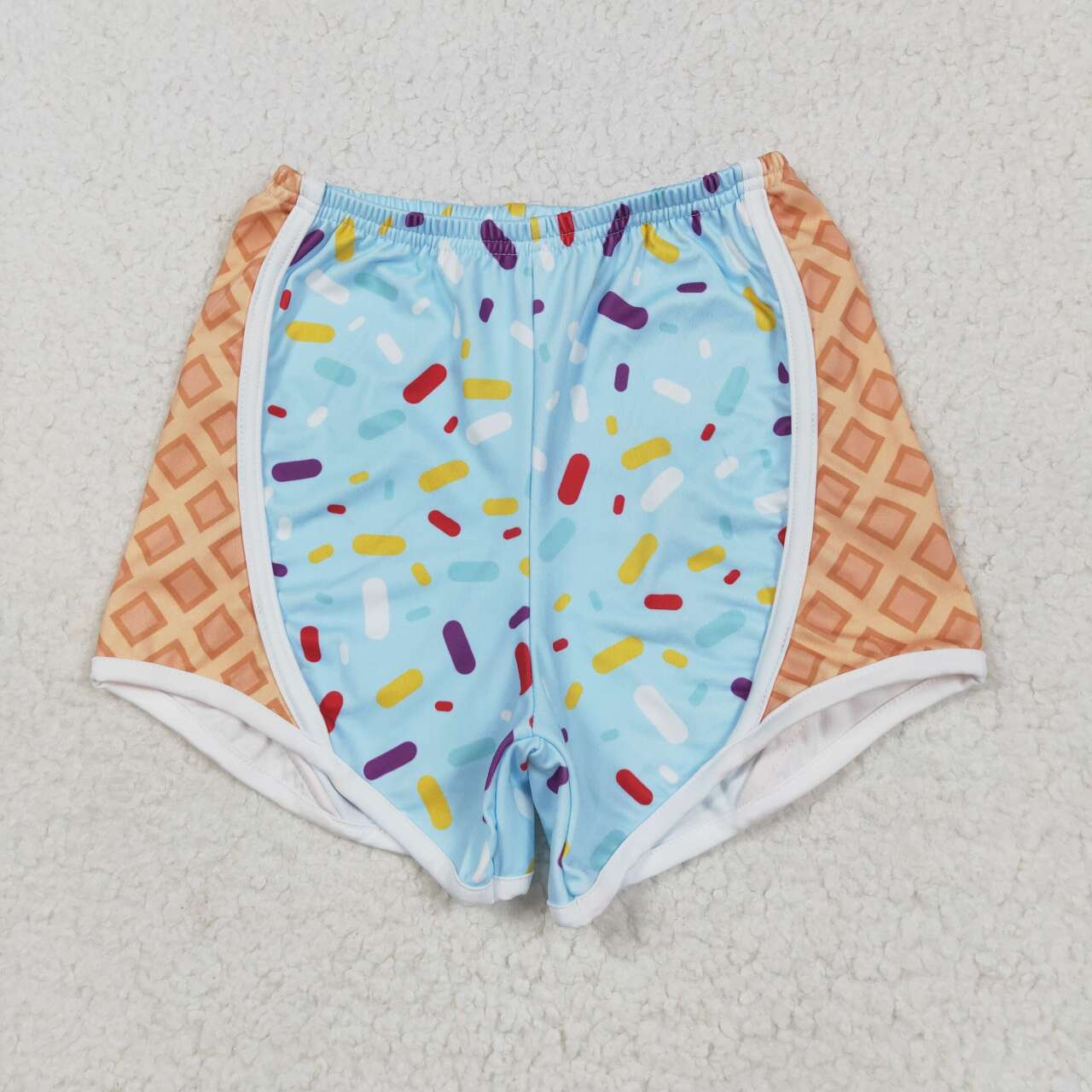 SS0571 RTS girl clothes ice cream girl summer yoga shorts atheletic clothes