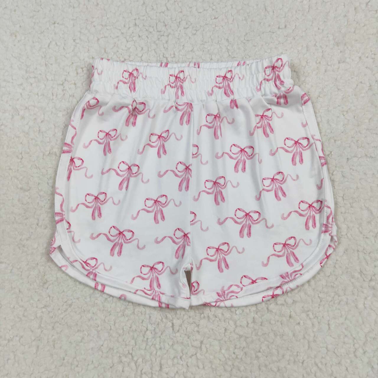 SS0608 RTS girl clothes pink bow girl summer shorts