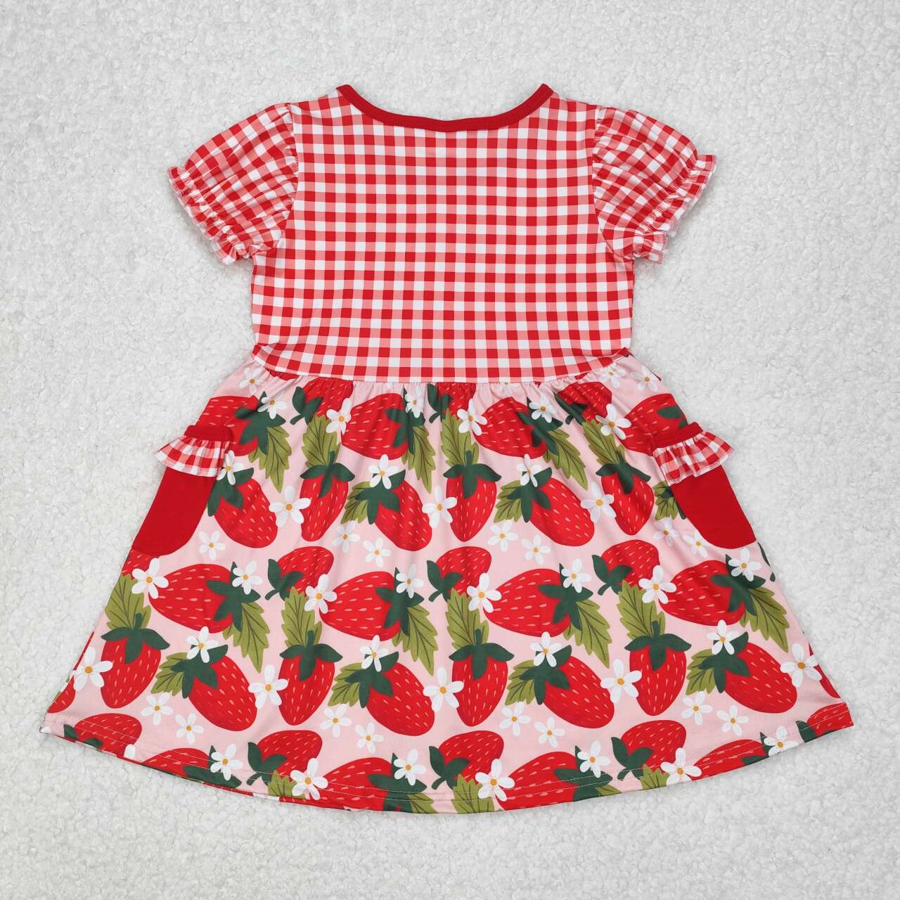 GSD1612 RTS girl summer clothes girl strawberry dress