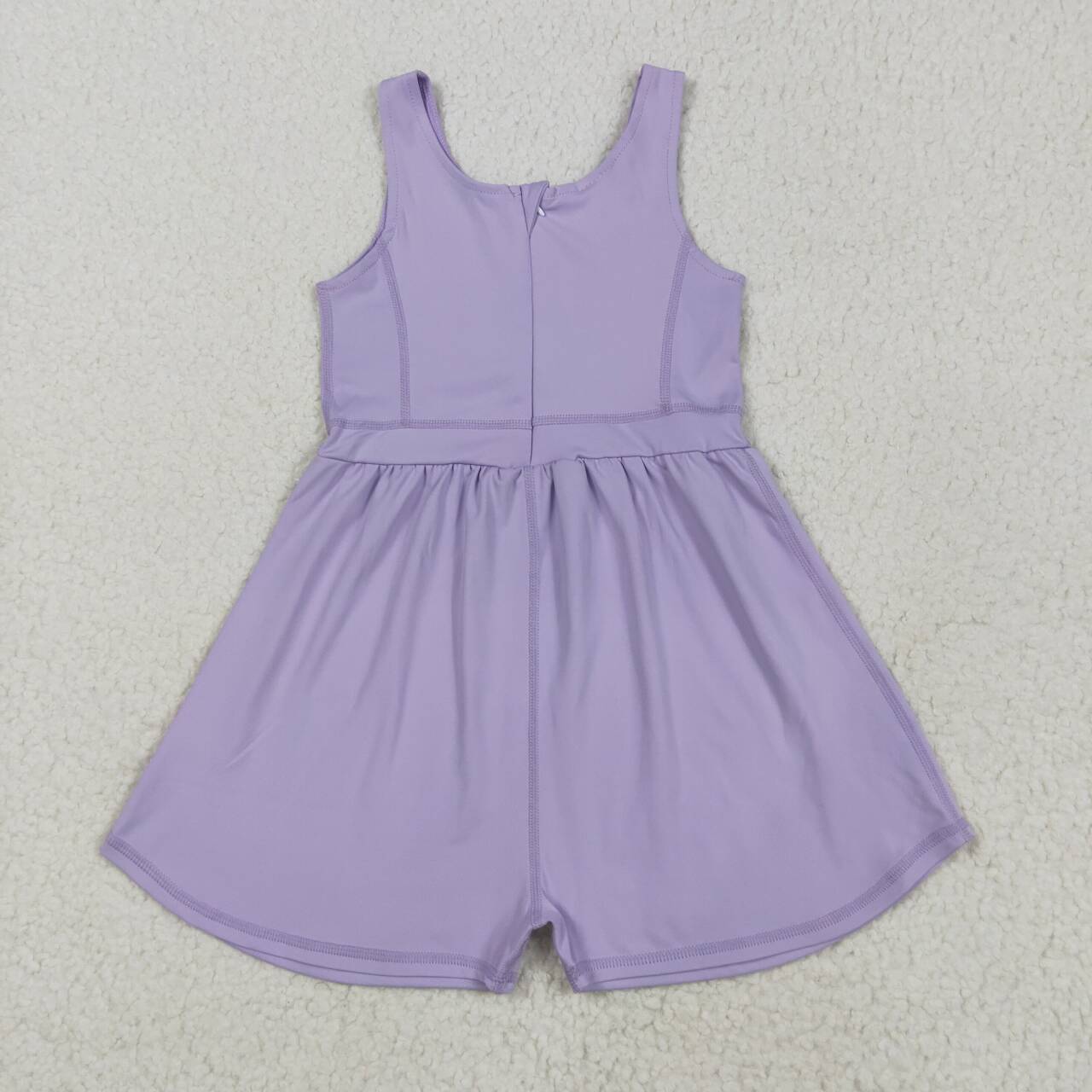 SR3020 RTS girl clothes purple girls summer jumpsuit yoga clothes atheletic clothes
