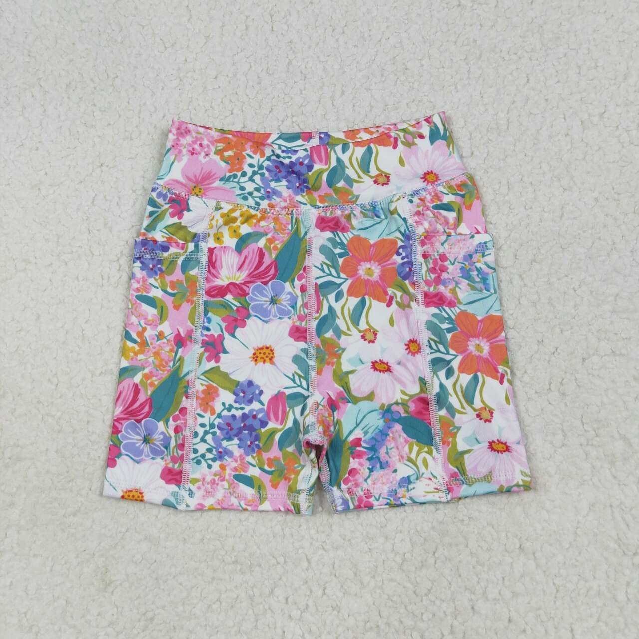 SS0614 RTS girl clothes flower girl summer shorts yoga clothes atheletic shorts