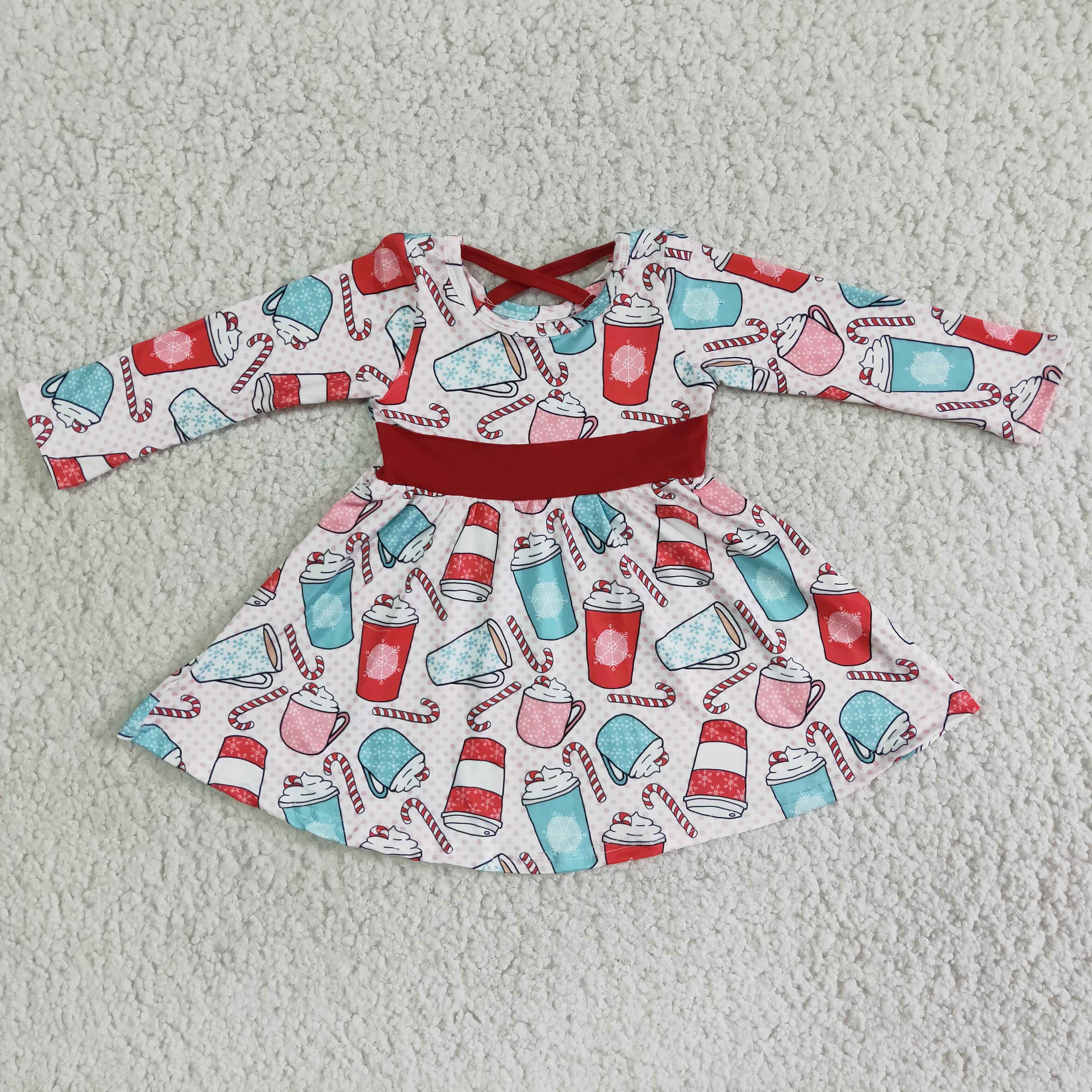 6 B12-19 girl winter christmas long sleeve dress-promotion 2025.11.15 $2.99
