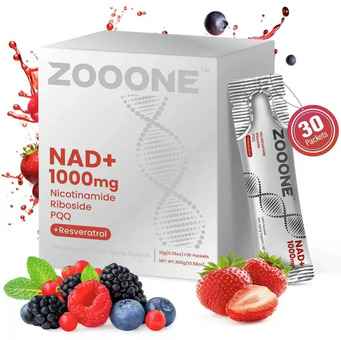 NAD+ Berry Flavor Drink Mix