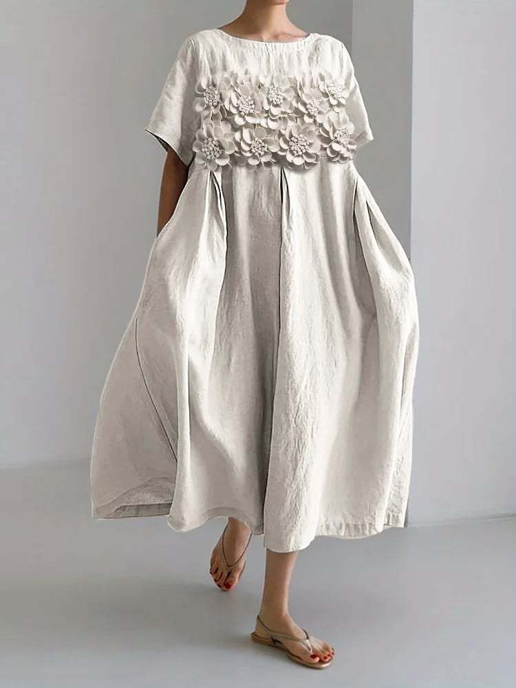Women's Floral Print Casual Dress-Datalatt