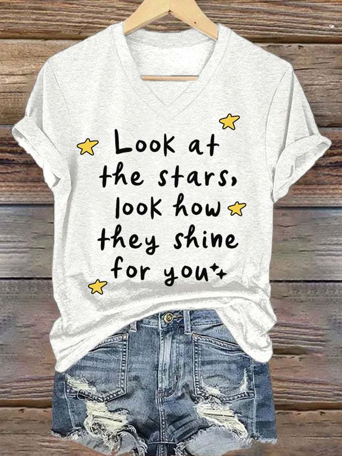Women's Coldplay Printed Short-Sleeved T-Shirt-Datalatt
