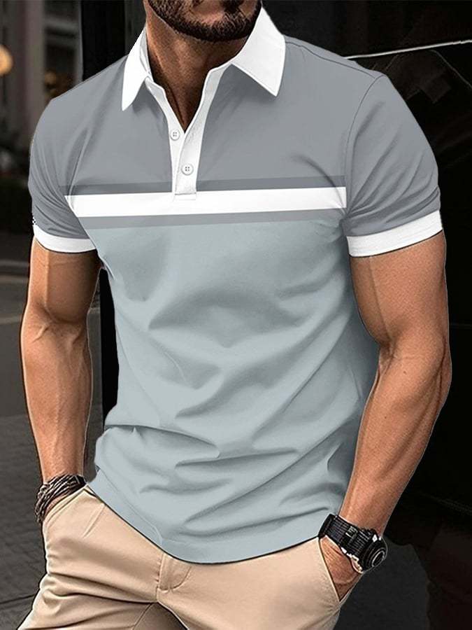 Men's Casual Golf Polo Shirt-Datalatt