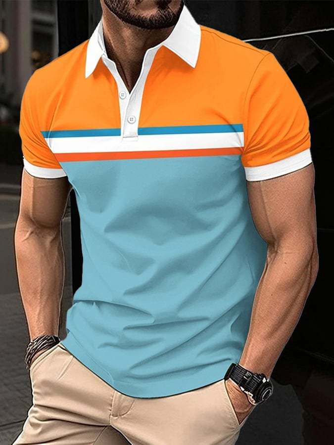 Men's Casual Golf Polo Shirt-Datalatt