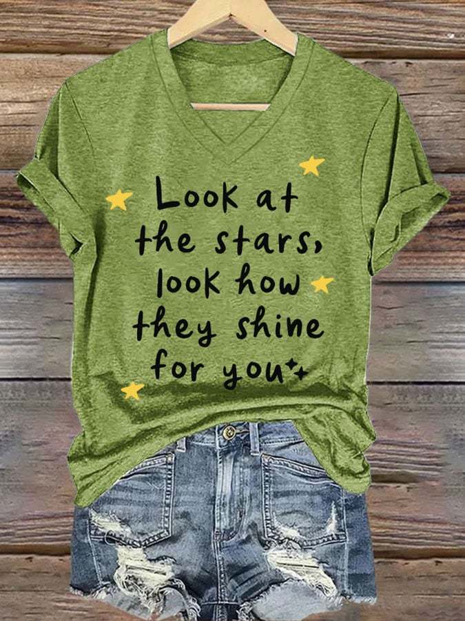 Women's Coldplay Printed Short-Sleeved T-Shirt-Datalatt