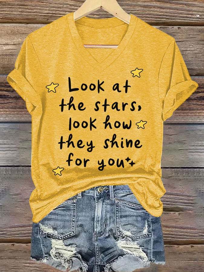 Women's Coldplay Printed Short-Sleeved T-Shirt-Datalatt