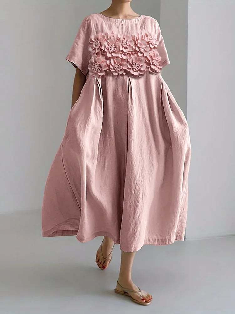 Women's Floral Print Casual Dress-Datalatt