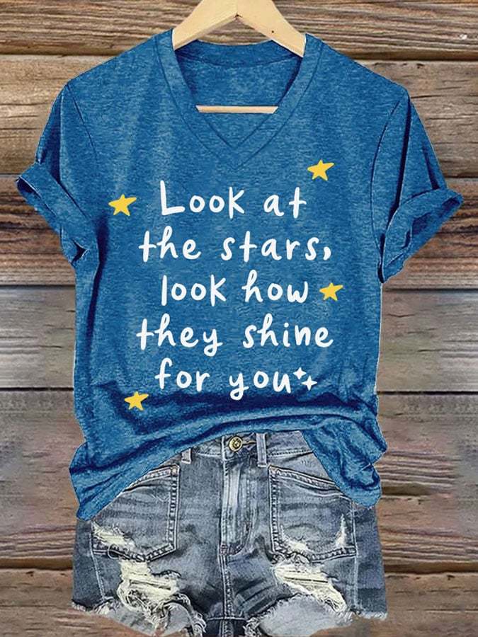 Women's Coldplay Printed Short-Sleeved T-Shirt-Datalatt