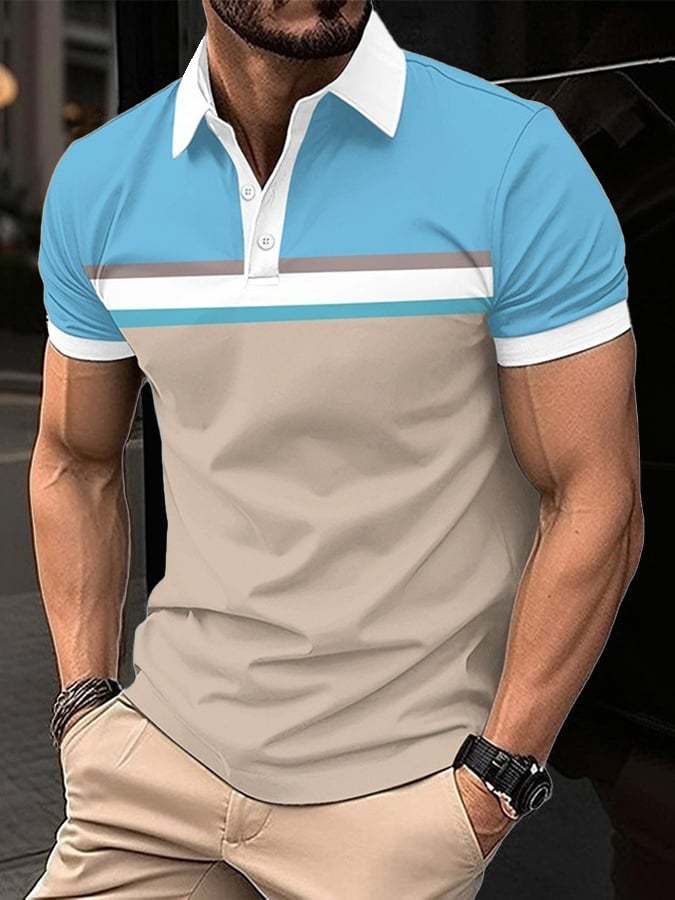 Men's Casual Golf Polo Shirt-Datalatt