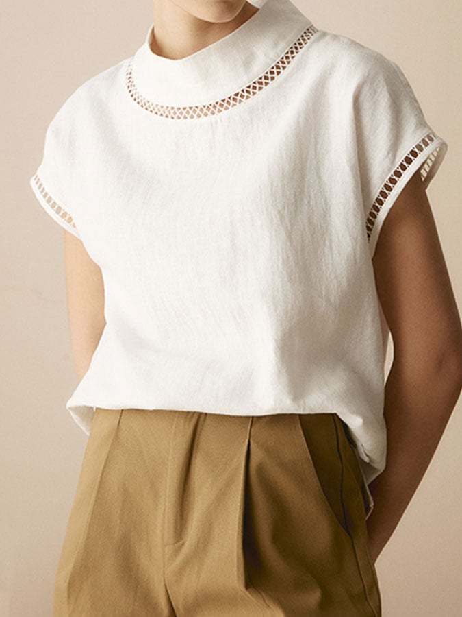Women's Romantic Lace Turtleneck Shirt-Datalatt