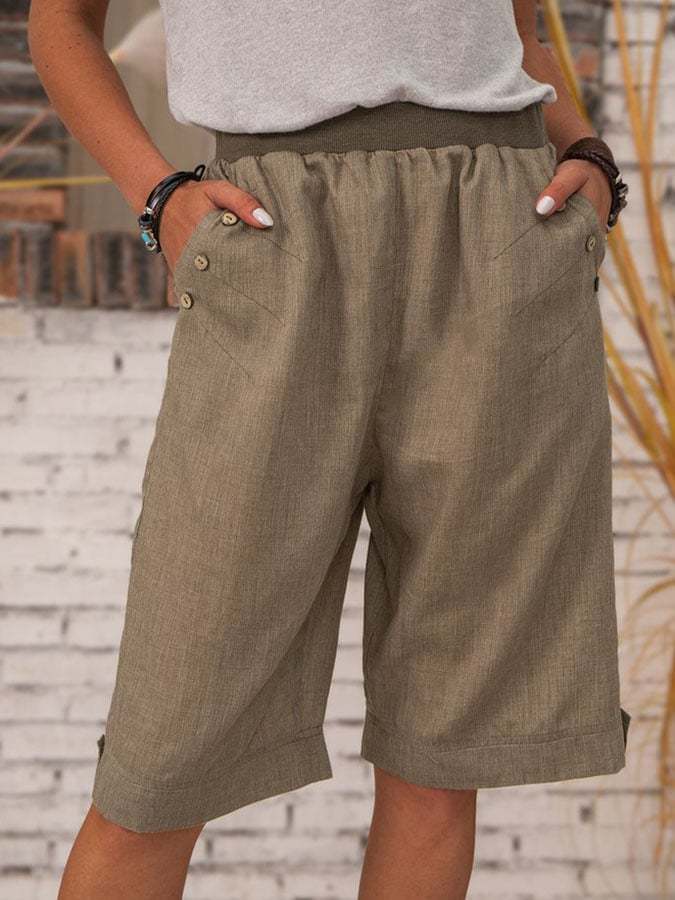 Casual Women'S Five-Point Pants-Datalatt